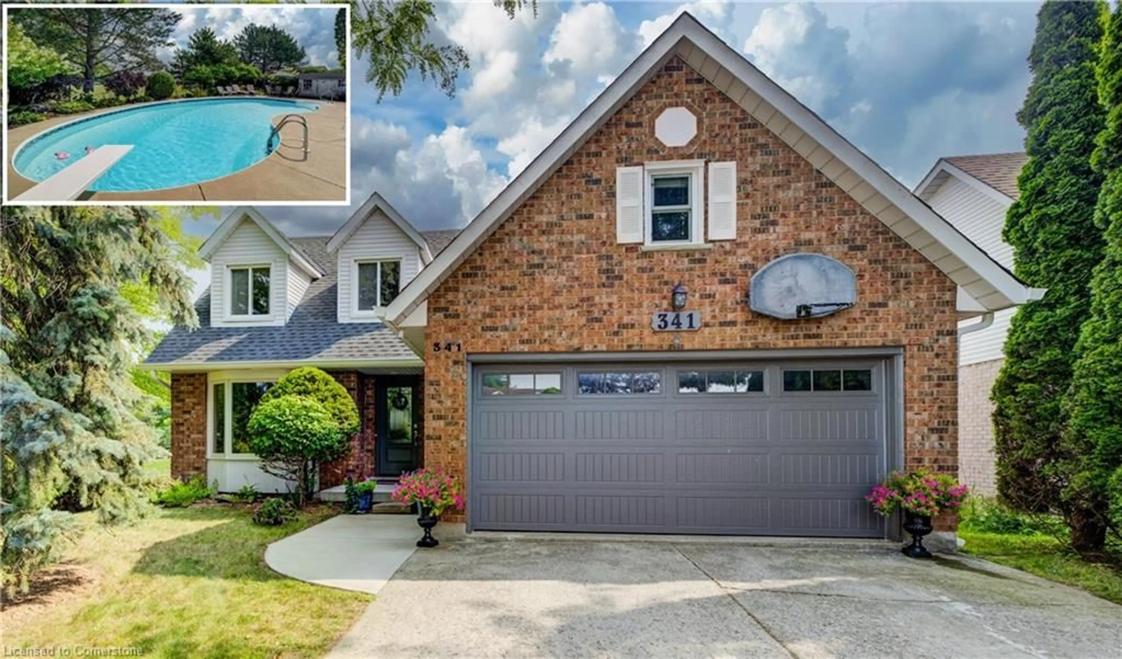 Home with brick exterior material, street for 341 Cooper St, Cambridge Ontario N3C 3X8