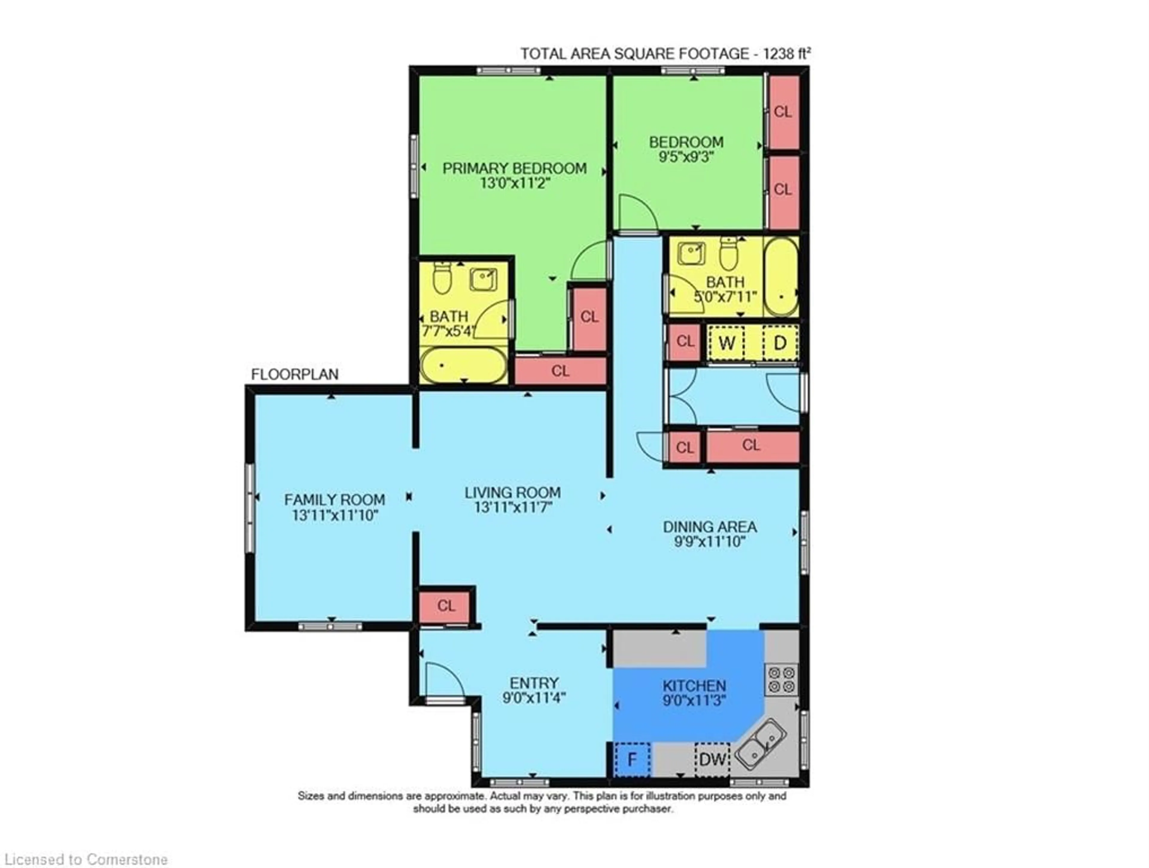 Floor plan for 3033 Townline Rd #213, Stevensville Ontario L0S 1S1