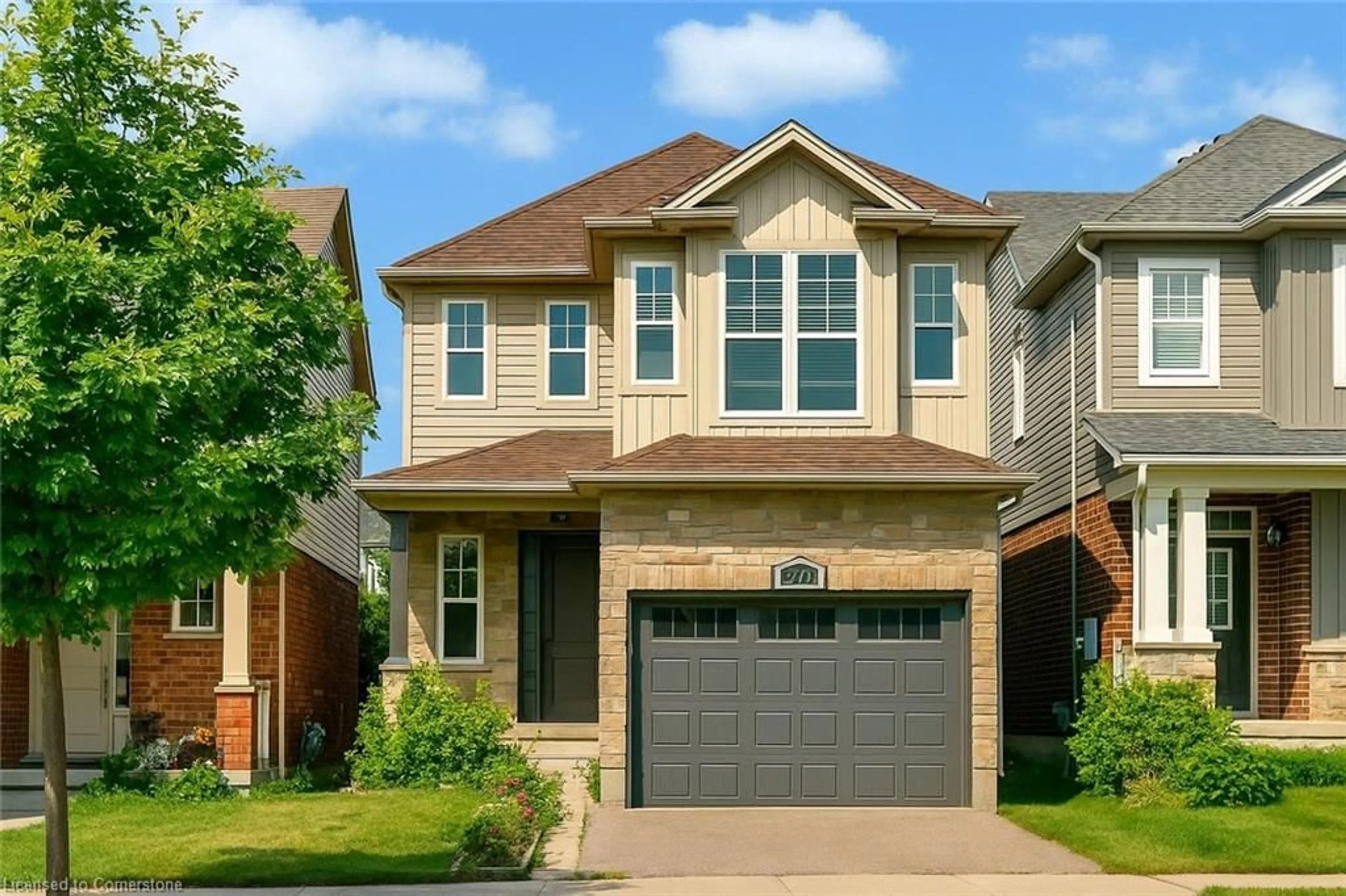 Home with brick exterior material, street for 182 Eden Oak Trail, Kitchener Ontario N2A 0H6