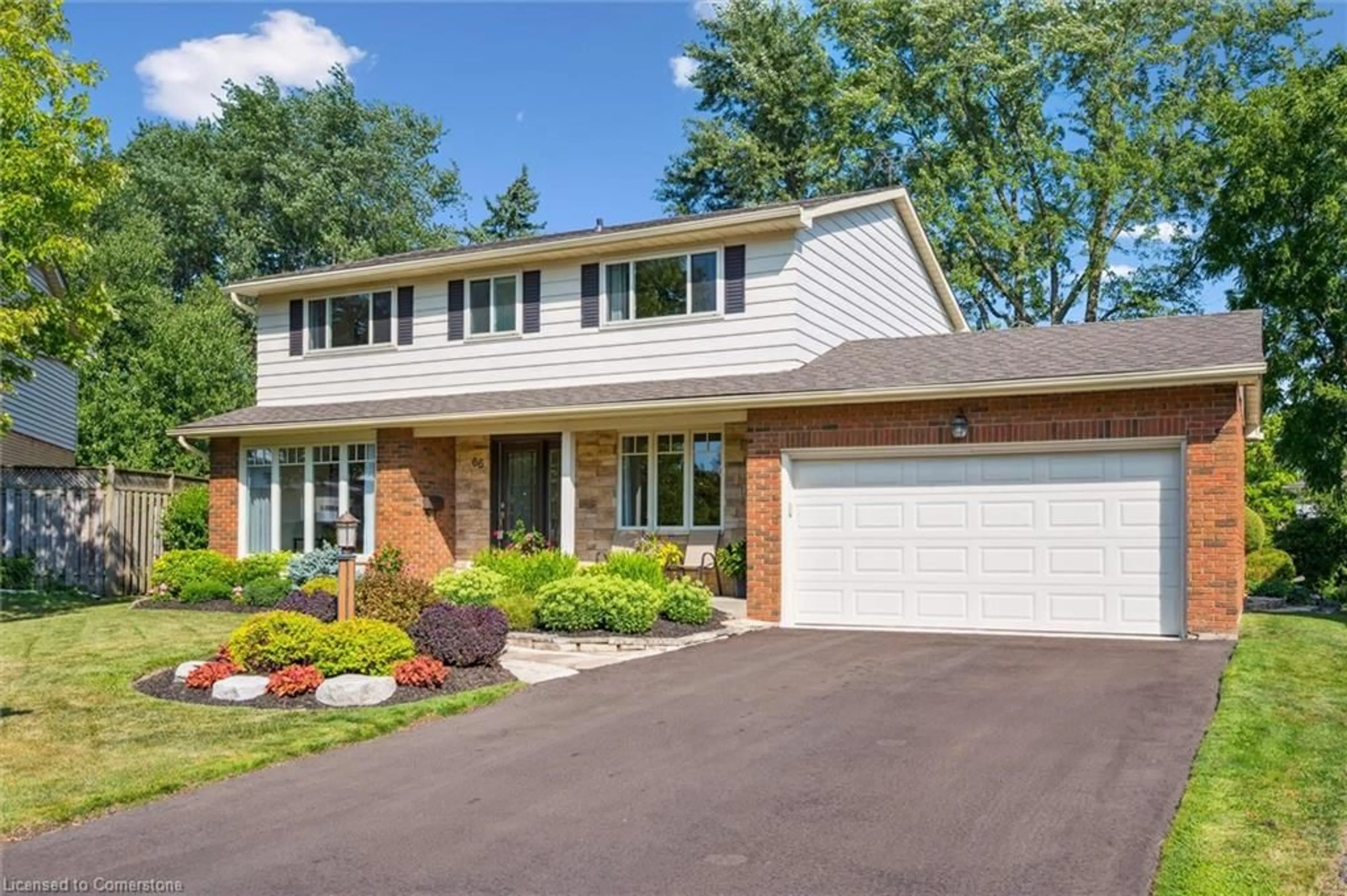 Home with brick exterior material, street for 66 Pinehurst Cres, Kitchener Ontario N2N 1E4