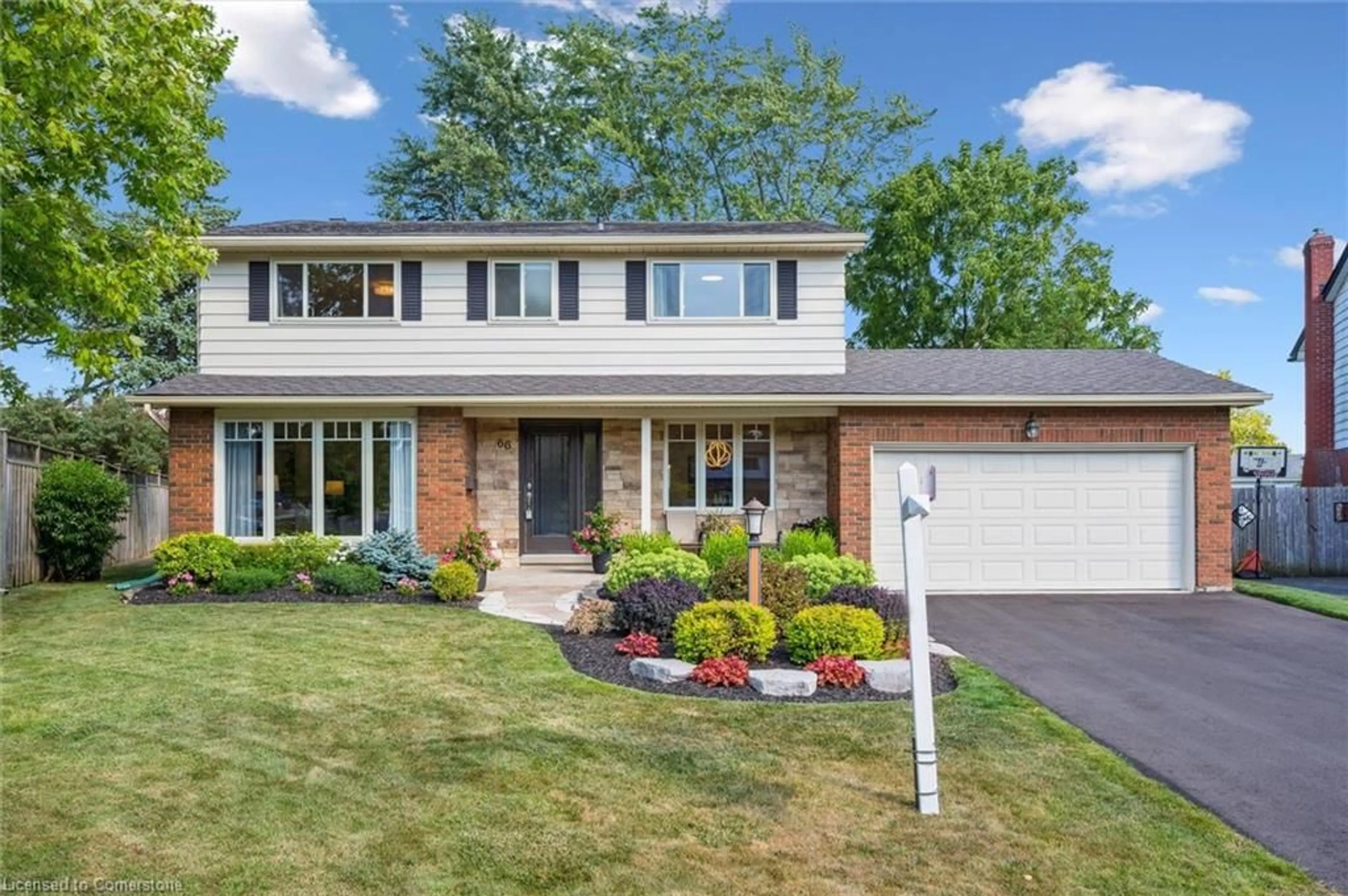 Home with brick exterior material, street for 66 Pinehurst Cres, Kitchener Ontario N2N 1E4