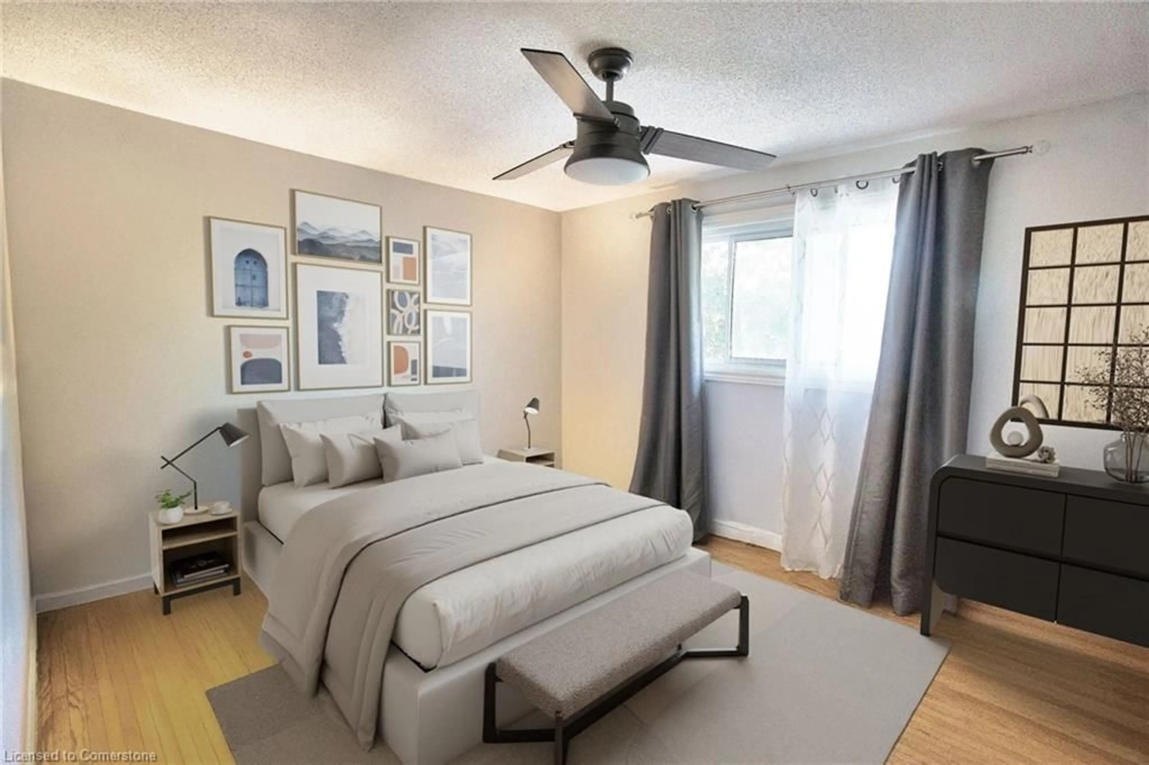 Bedroom with bed, unknown for 3 Colonial Crt, St. Catharines Ontario L2N 2R2