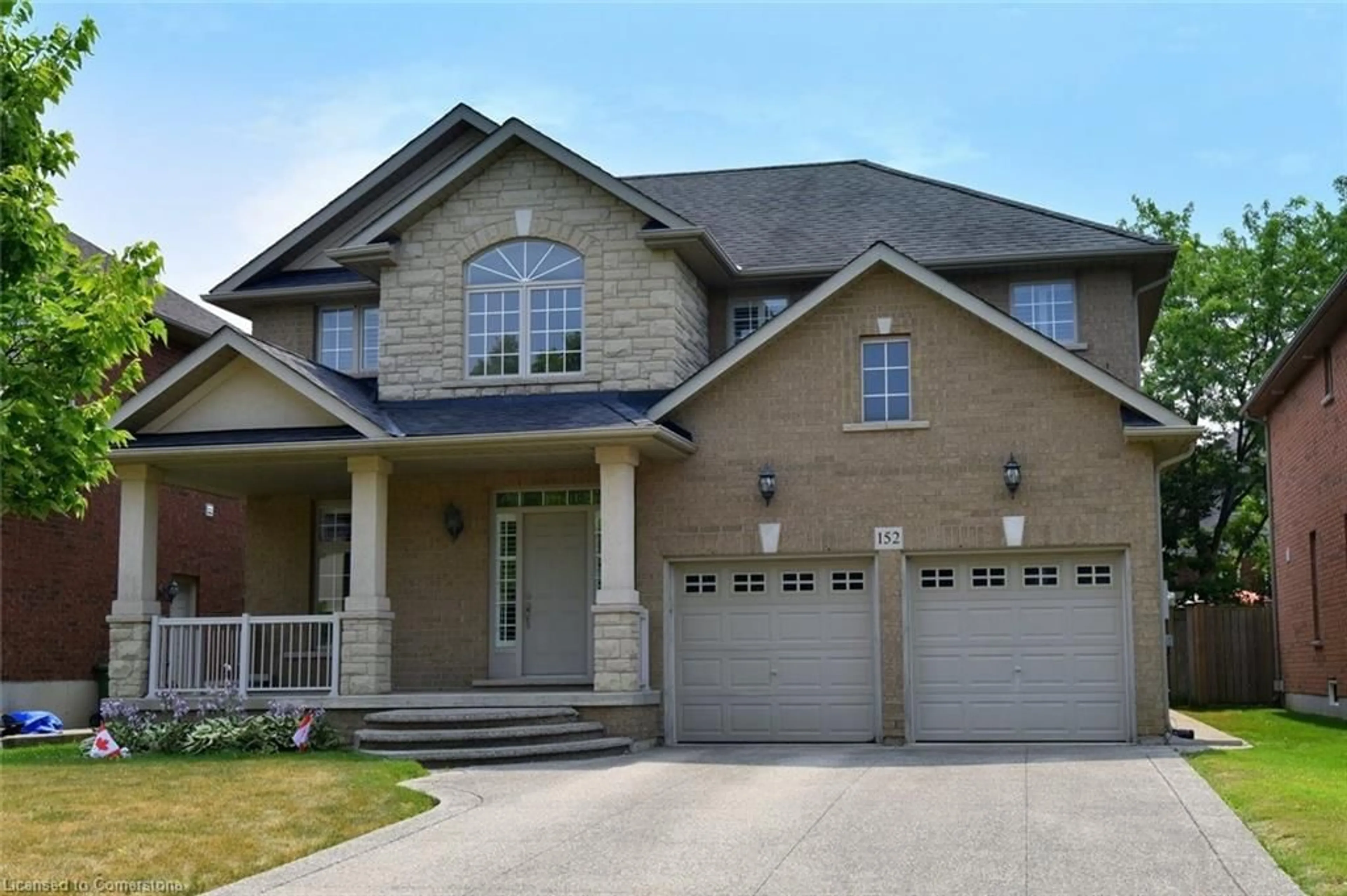 Home with brick exterior material, street for 152 Tollgate Dr, Ancaster Ontario L9C 5C8