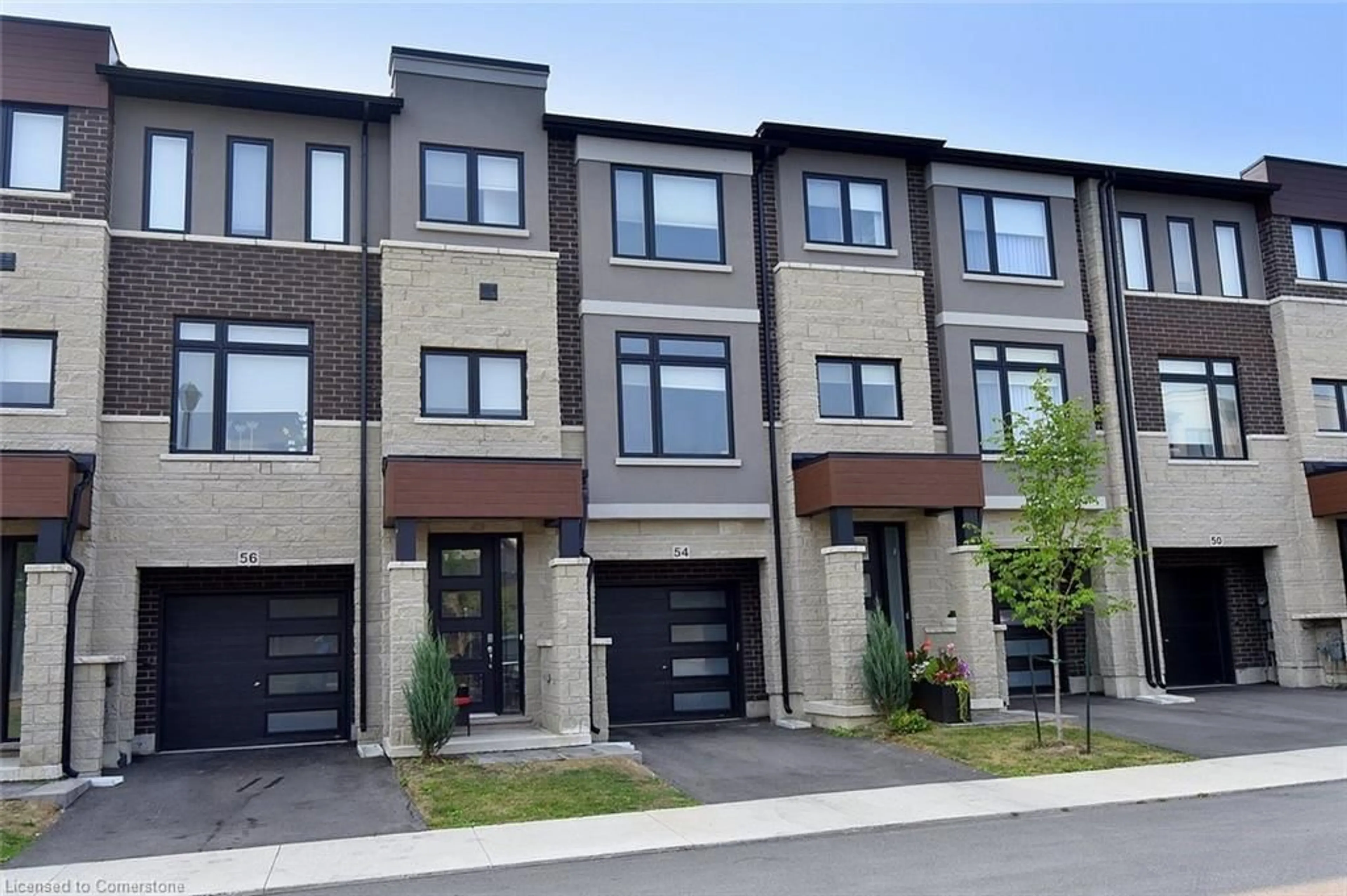 Home with brick exterior material, street for 54 Capstone Lane, Hamilton Ontario L9C 0E8