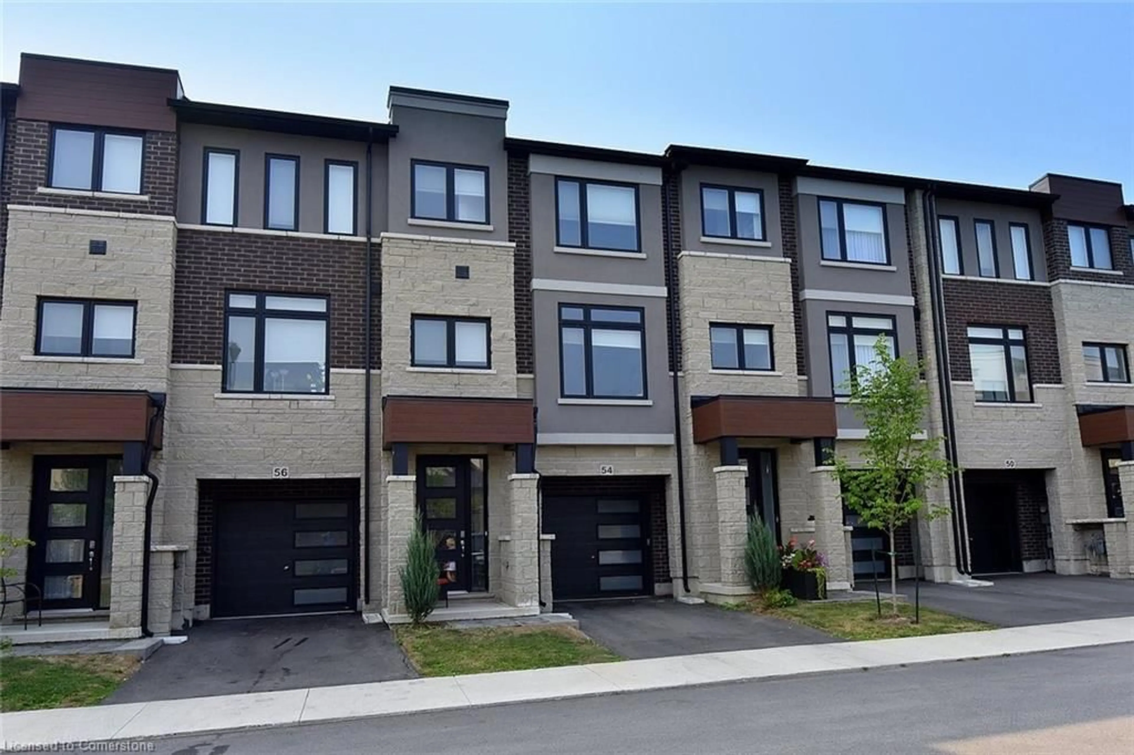 Home with brick exterior material, street for 54 Capstone Lane, Hamilton Ontario L9C 0E8