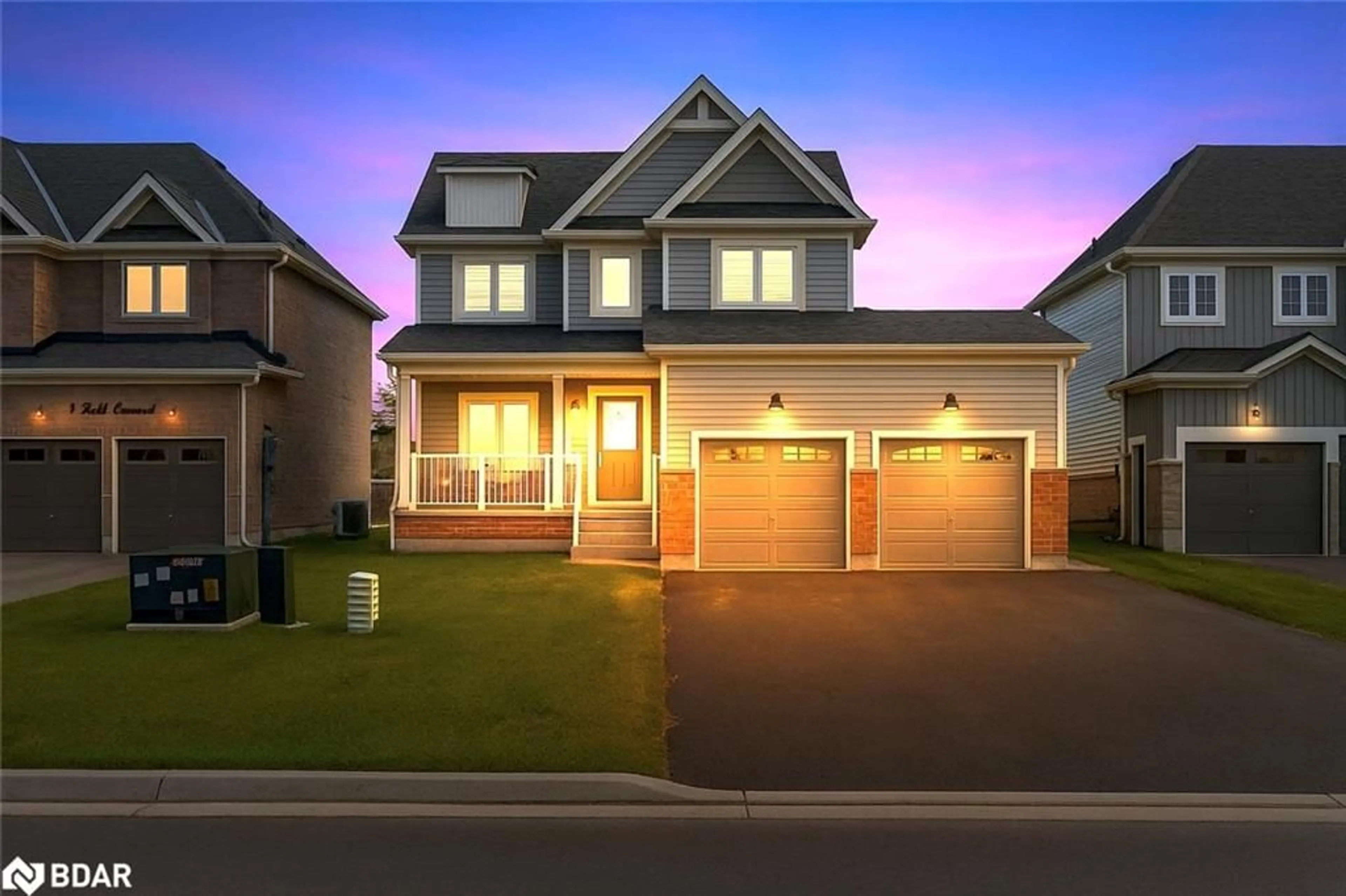 Home with vinyl exterior material, street for 3 Todd Crescent, Southgate Ontario N0C 1B0
