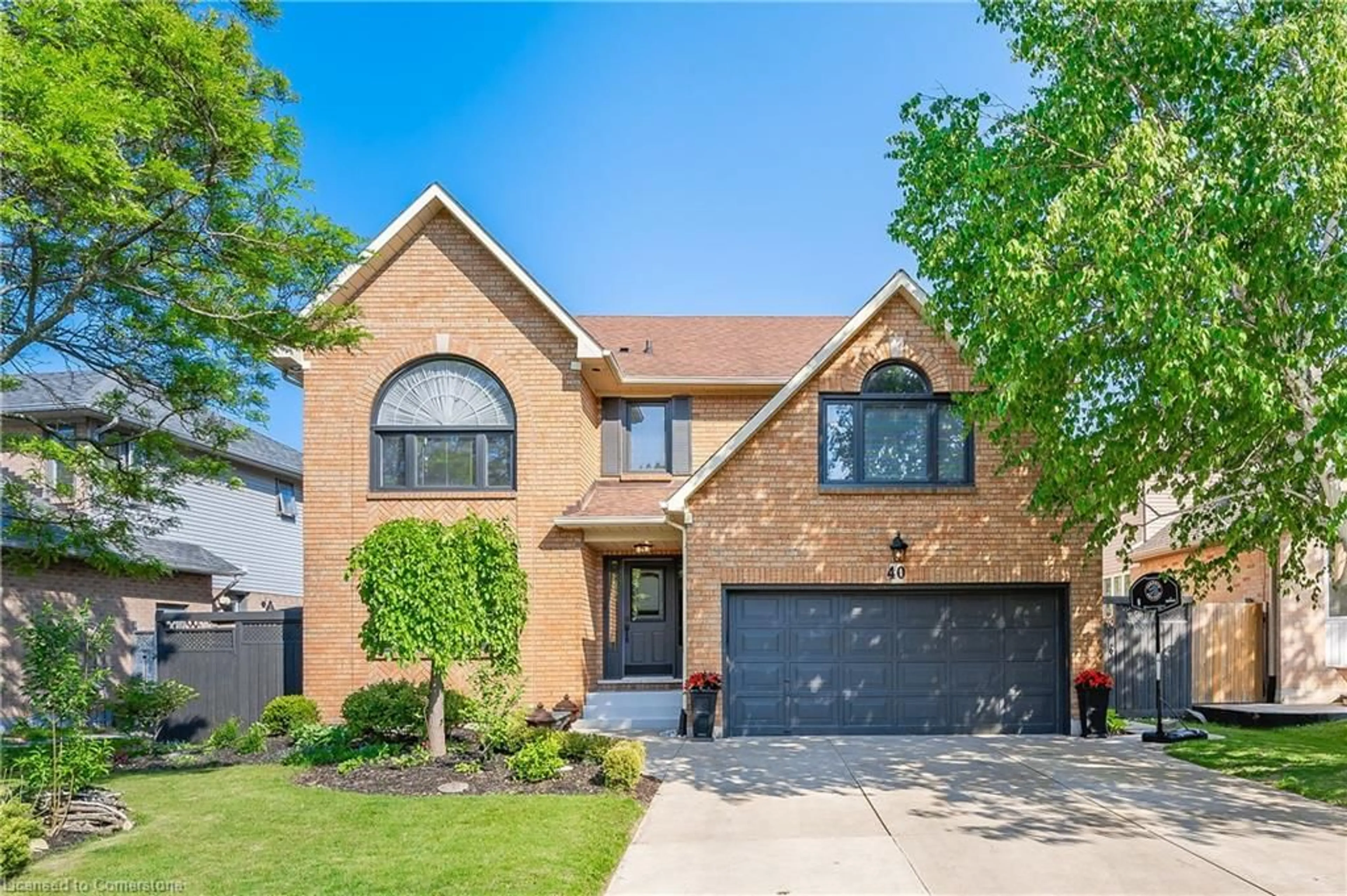 Home with brick exterior material, street for 40 Springfield Blvd, Ancaster Ontario L9K 1H8