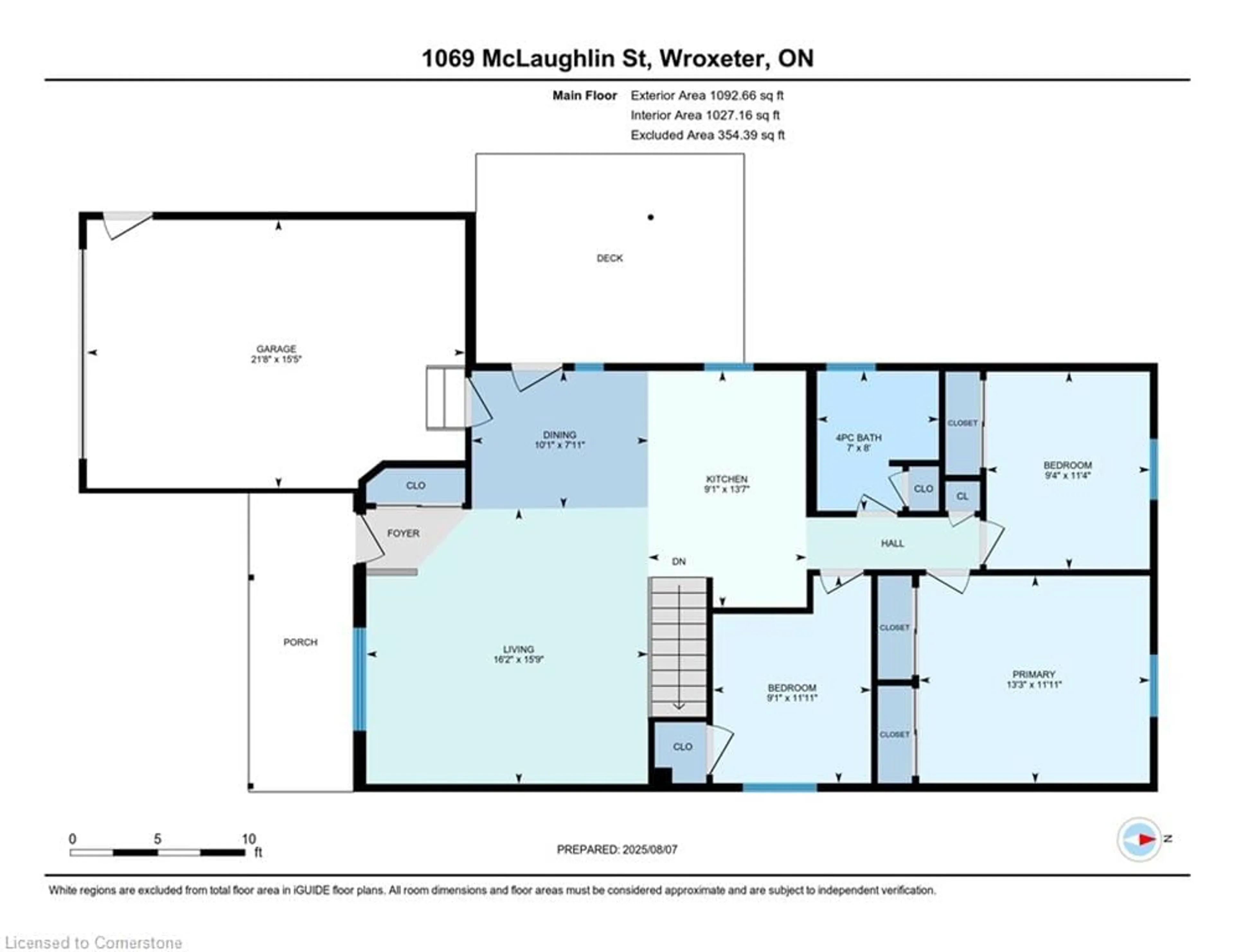 Floor plan for 1069 Mclaughlin St, Wroxeter Ontario N0G 2X0