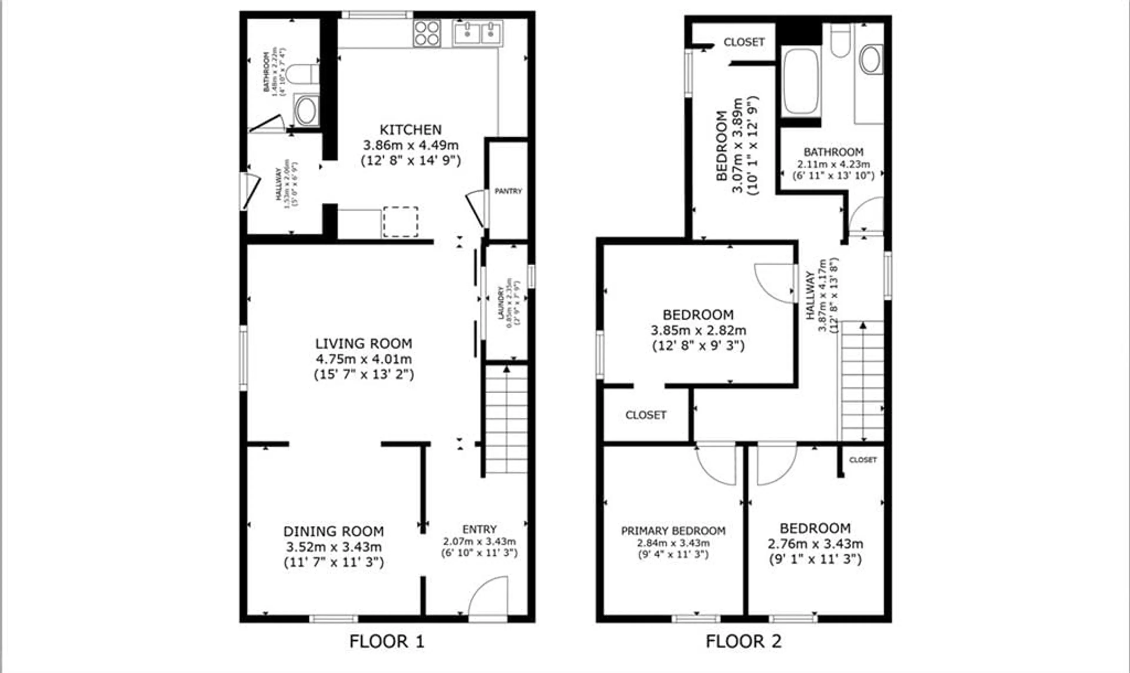 Floor plan for 625 Brown St, Peterborough Ontario K9J 4K6