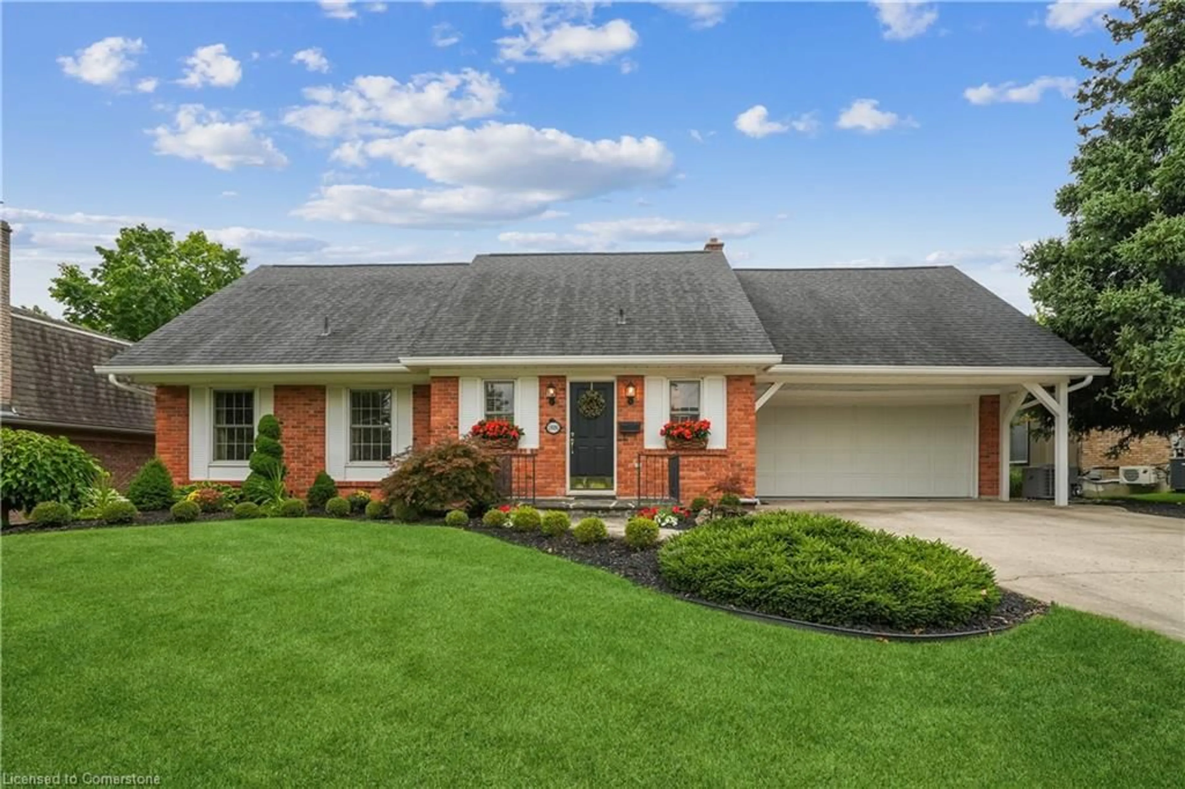 Home with brick exterior material, street for 1926 Kerns Rd, Burlington Ontario L7P 3A5