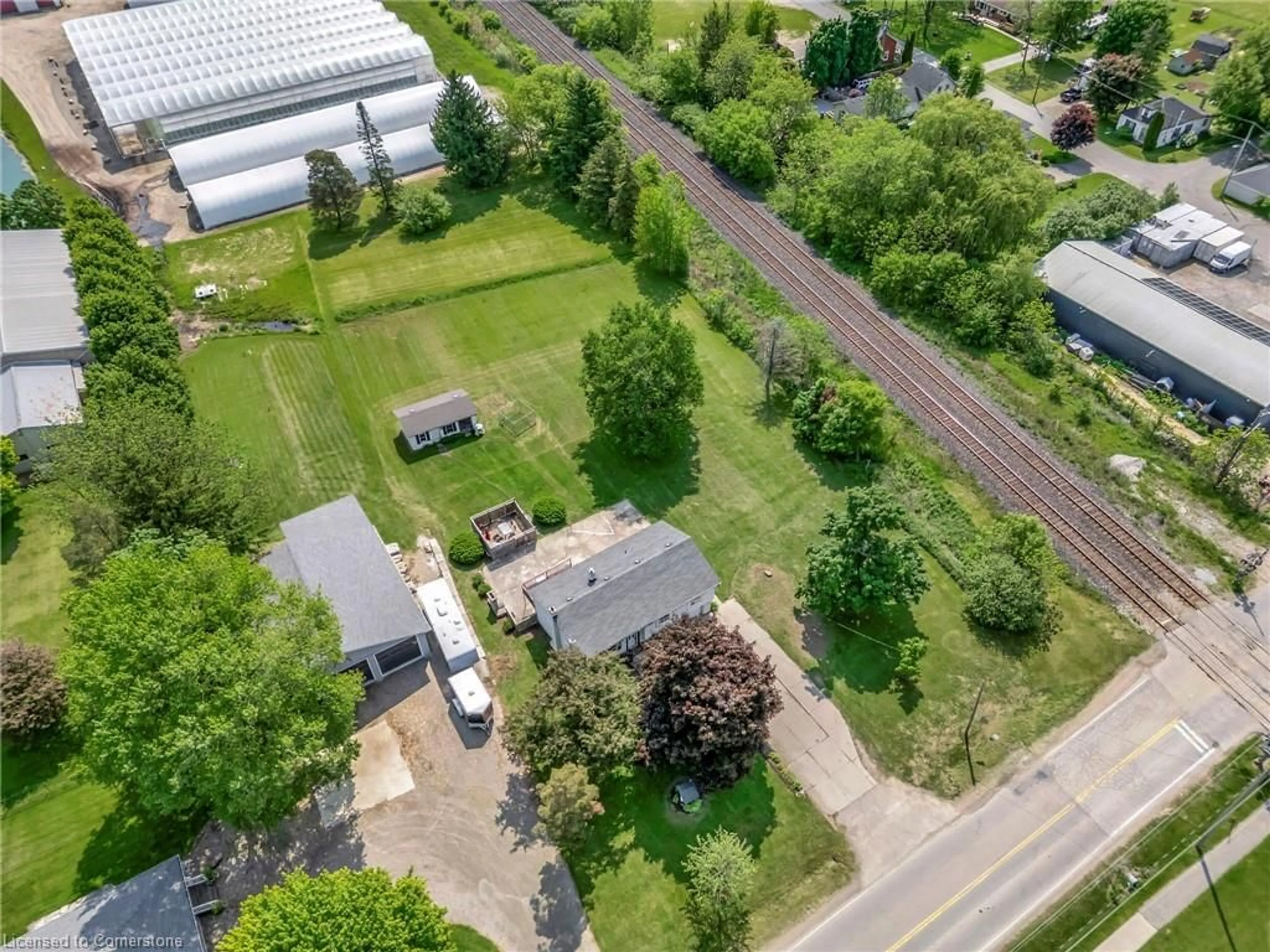 A pic from outside/outdoor area/front of a property/back of a property/a pic from drone, street for 140 Lynden Rd, Lynden Ontario L0R 1T0
