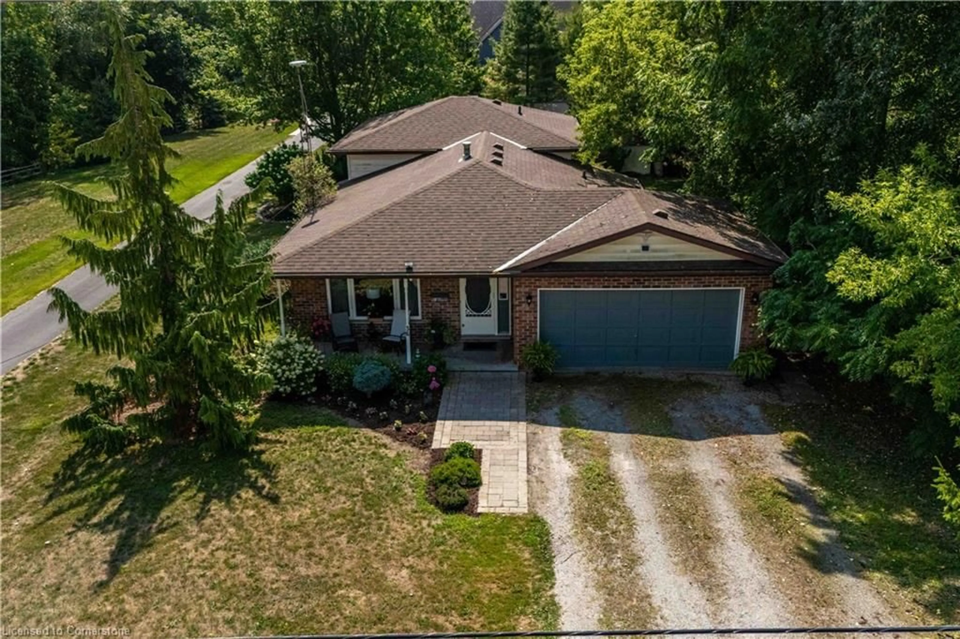 A pic from outside/outdoor area/front of a property/back of a property/a pic from drone, street for 36 Silver Lake Dr, Port Dover Ontario N0A 1N6
