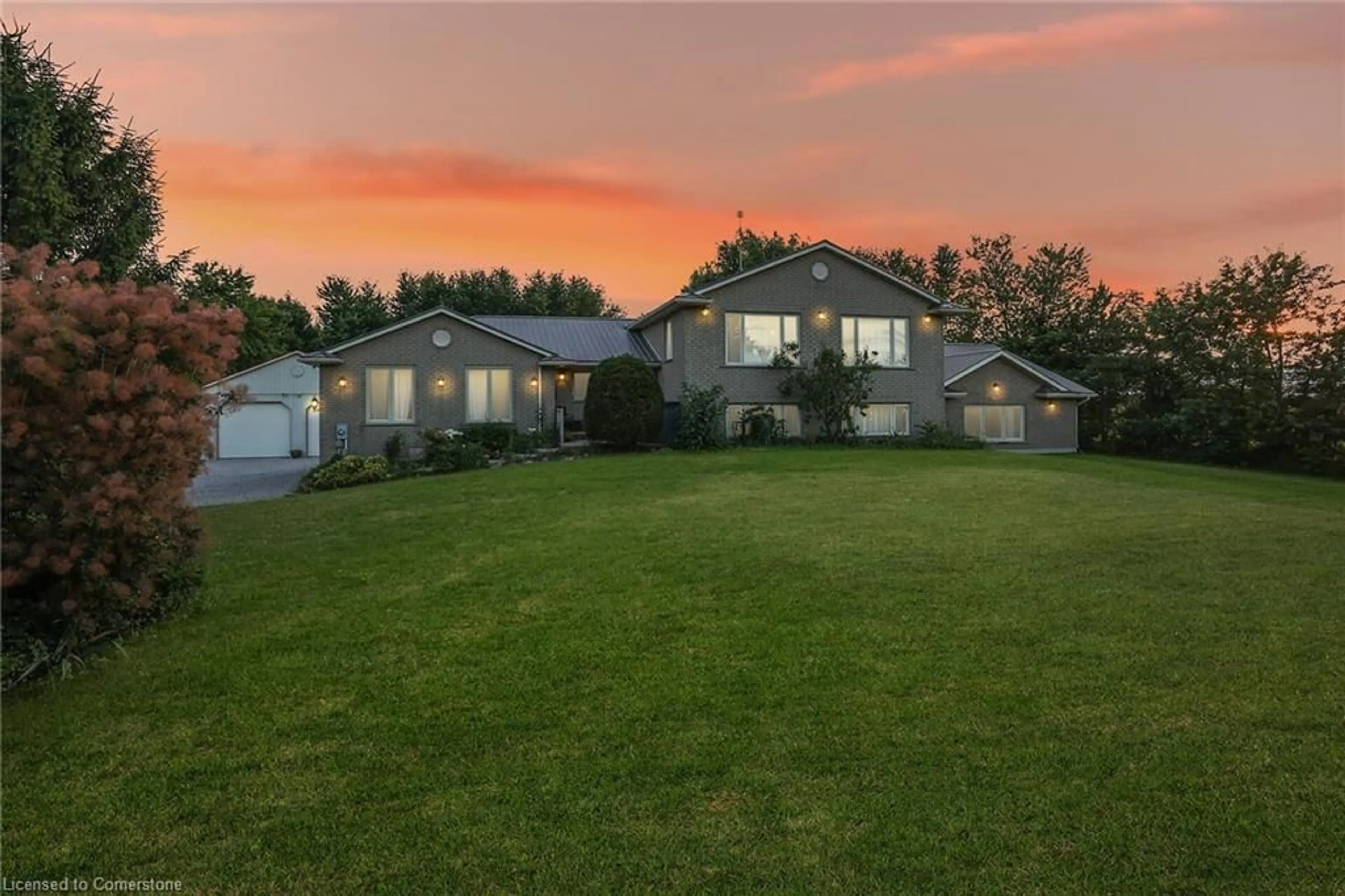 A pic from outside/outdoor area/front of a property/back of a property/a pic from drone, street for 335 Moores Road Rd, York Ontario N0A 1R0