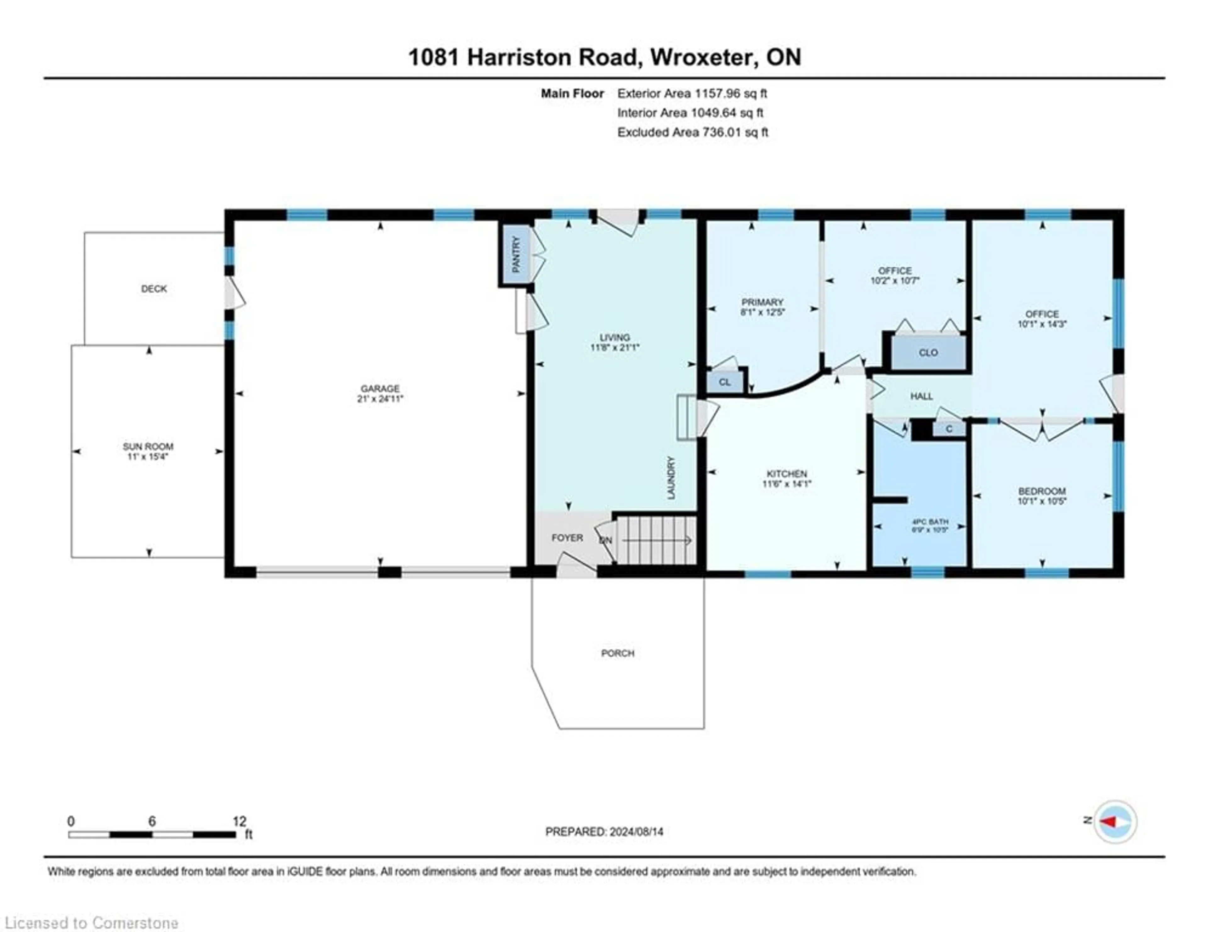 Floor plan for 1081 Harriston Rd, Wroxeter Ontario N0G 2X0