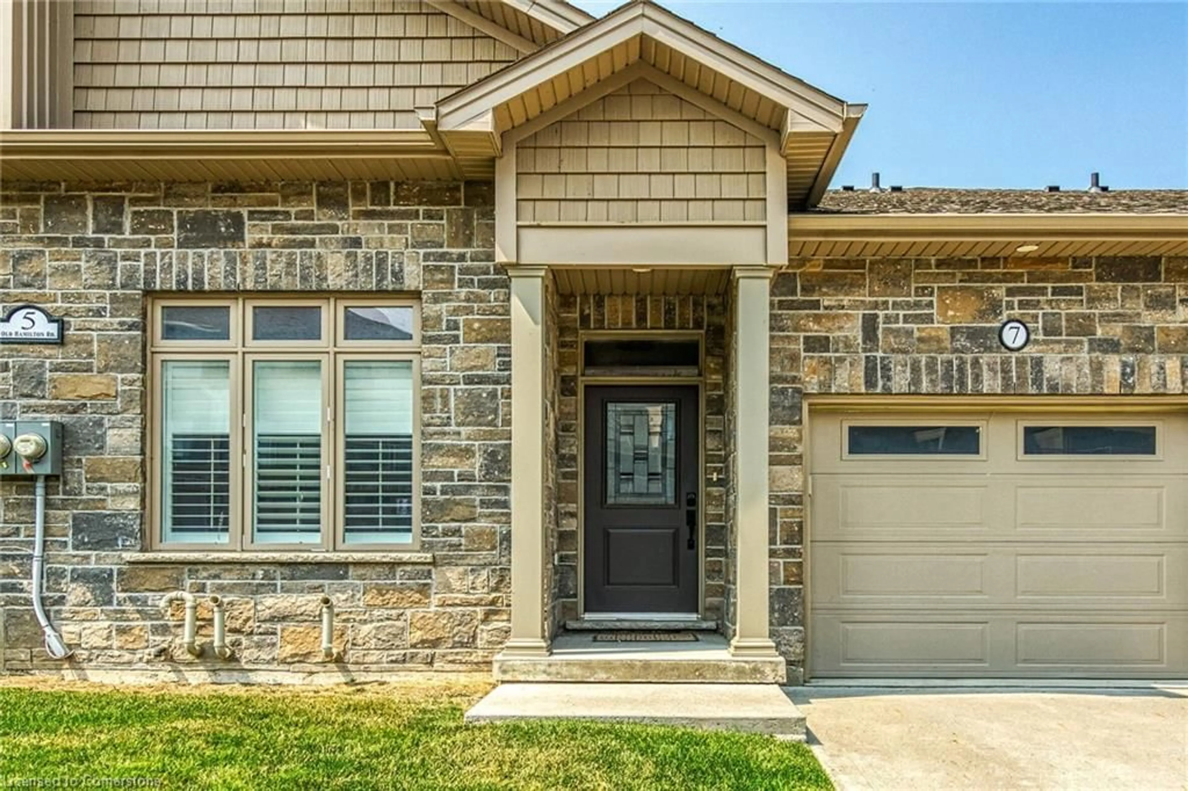 Home with brick exterior material, street for 5 Old Hamilton Rd #7, Port Dover Ontario N0A 1N7