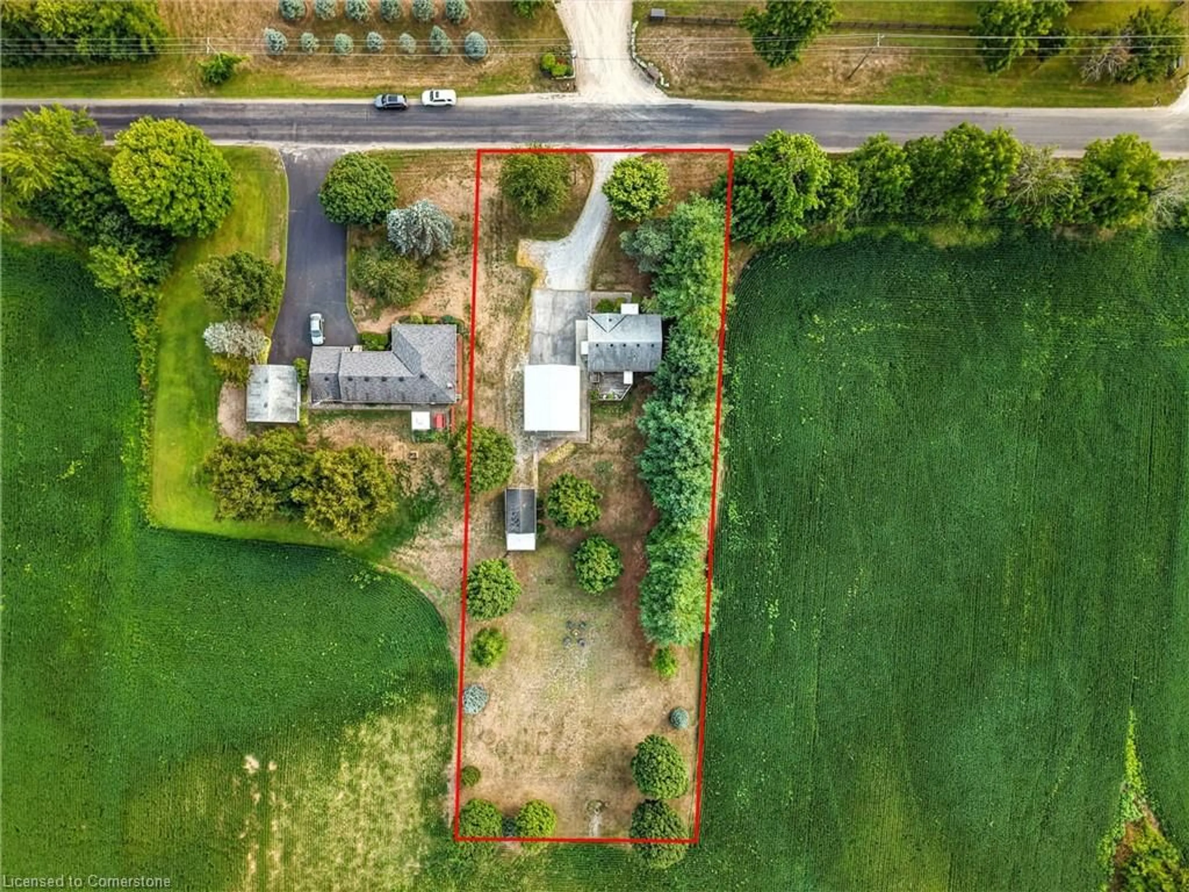 A pic from outside/outdoor area/front of a property/back of a property/a pic from drone, street for 181 Inman Rd, Dunnville Ontario N1A 2W5
