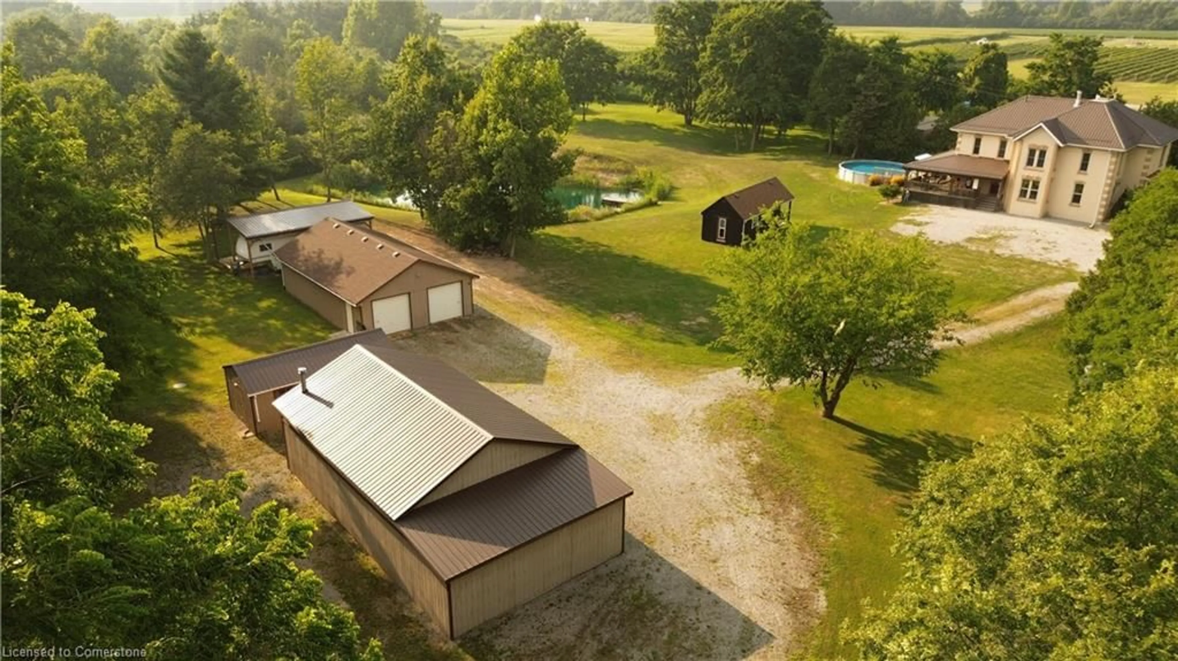 A pic from outside/outdoor area/front of a property/back of a property/a pic from drone, unknown for 339 ENR Concession 7 Rd, Clear Creek Ontario N0E 1C0