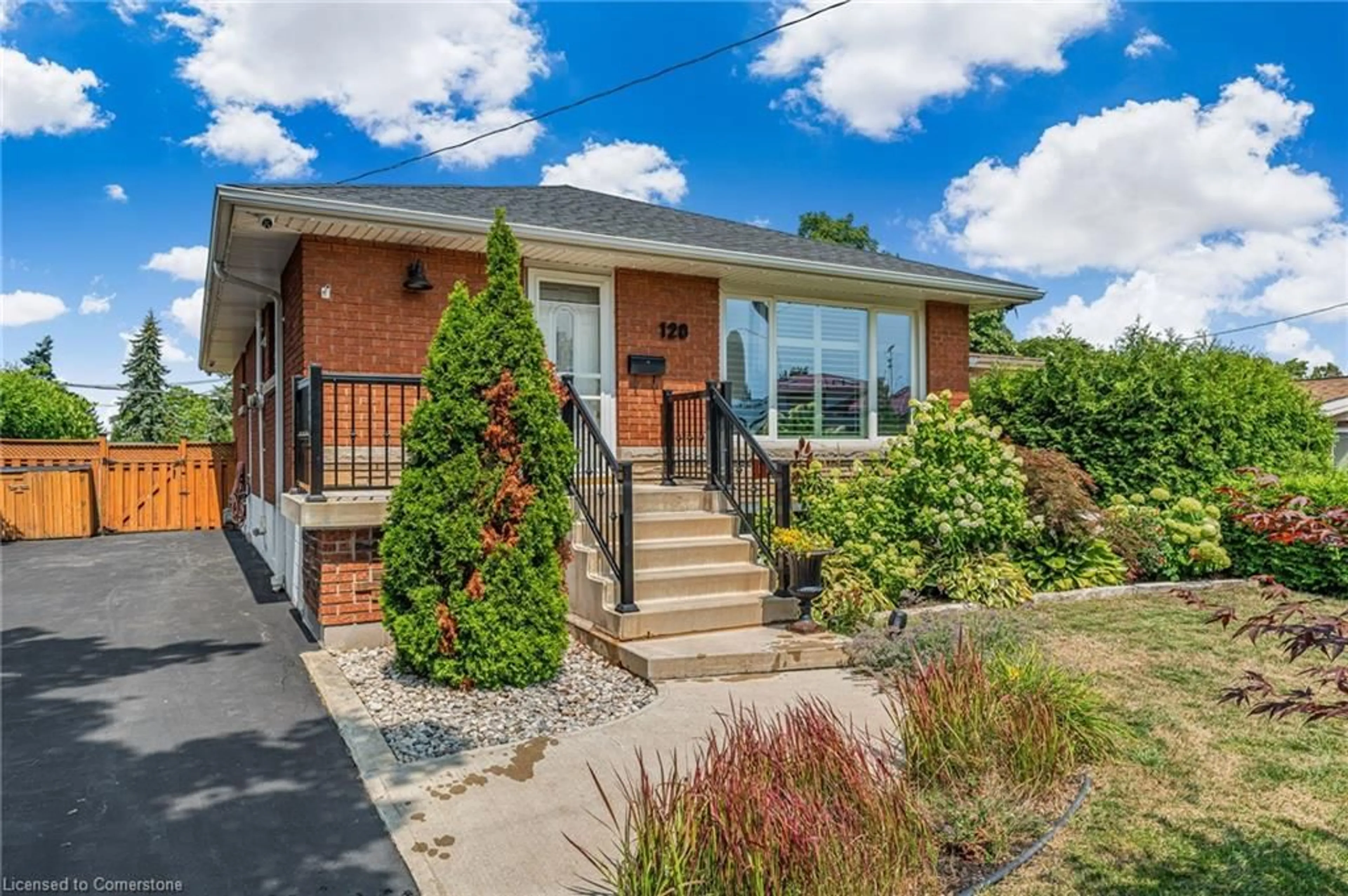 Home with brick exterior material, street for 120 Buckingham Dr, Hamilton Ontario L9C 2G7