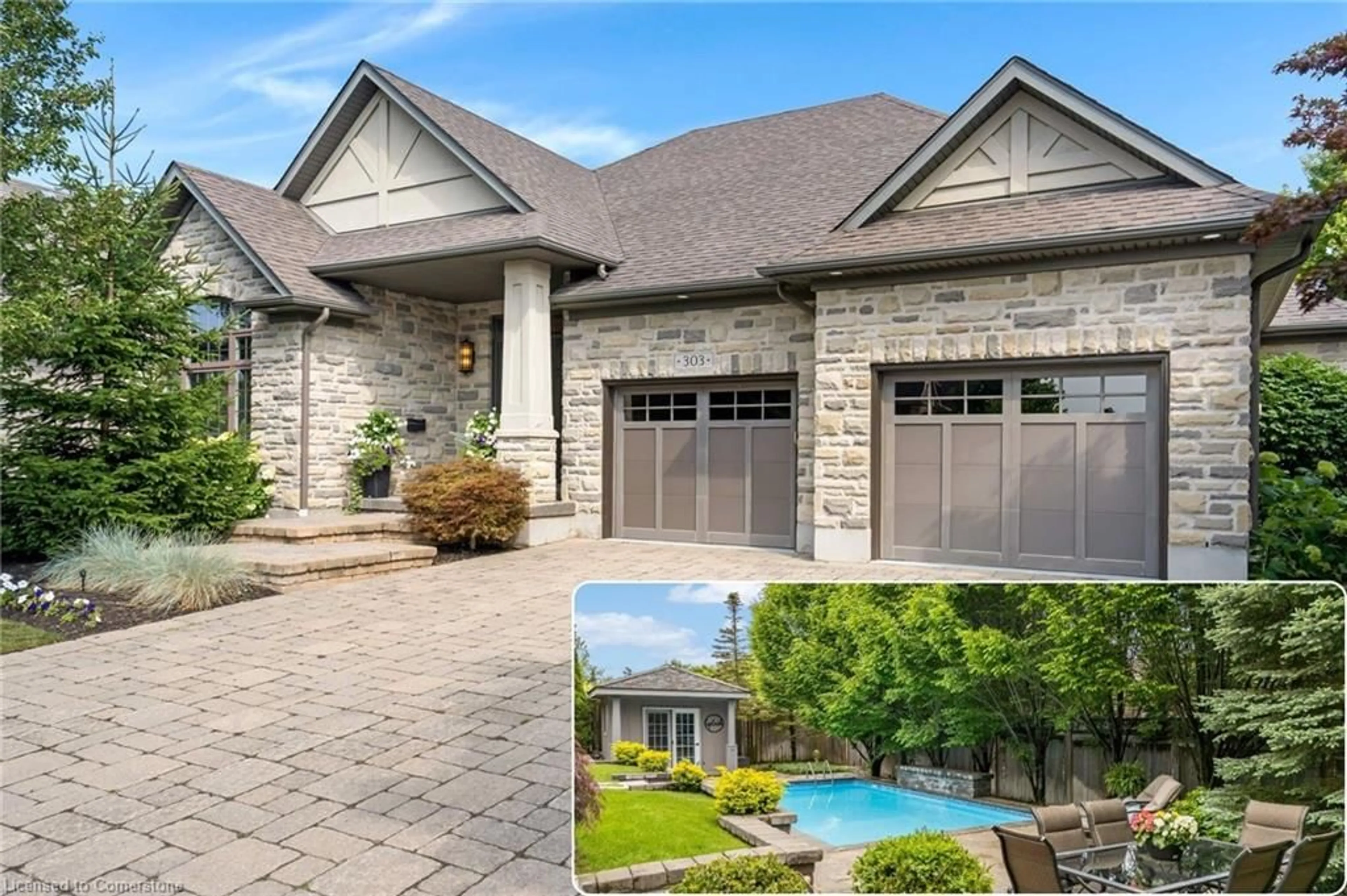 Home with brick exterior material, street for 303 Terrace Wood Cres, Kitchener Ontario N2P 0A8