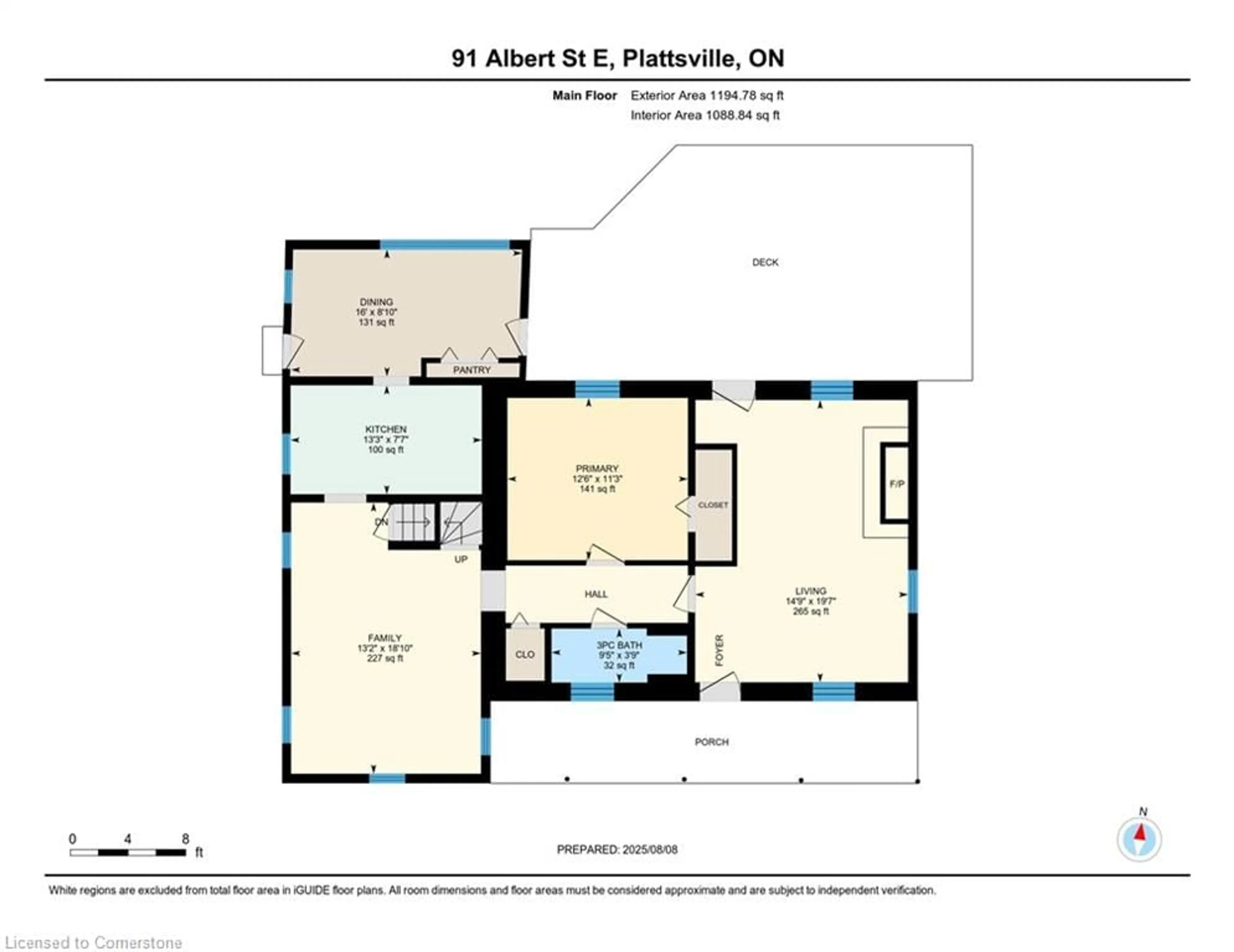Floor plan for 91 Albert St, Plattsville Ontario N0J 1S0