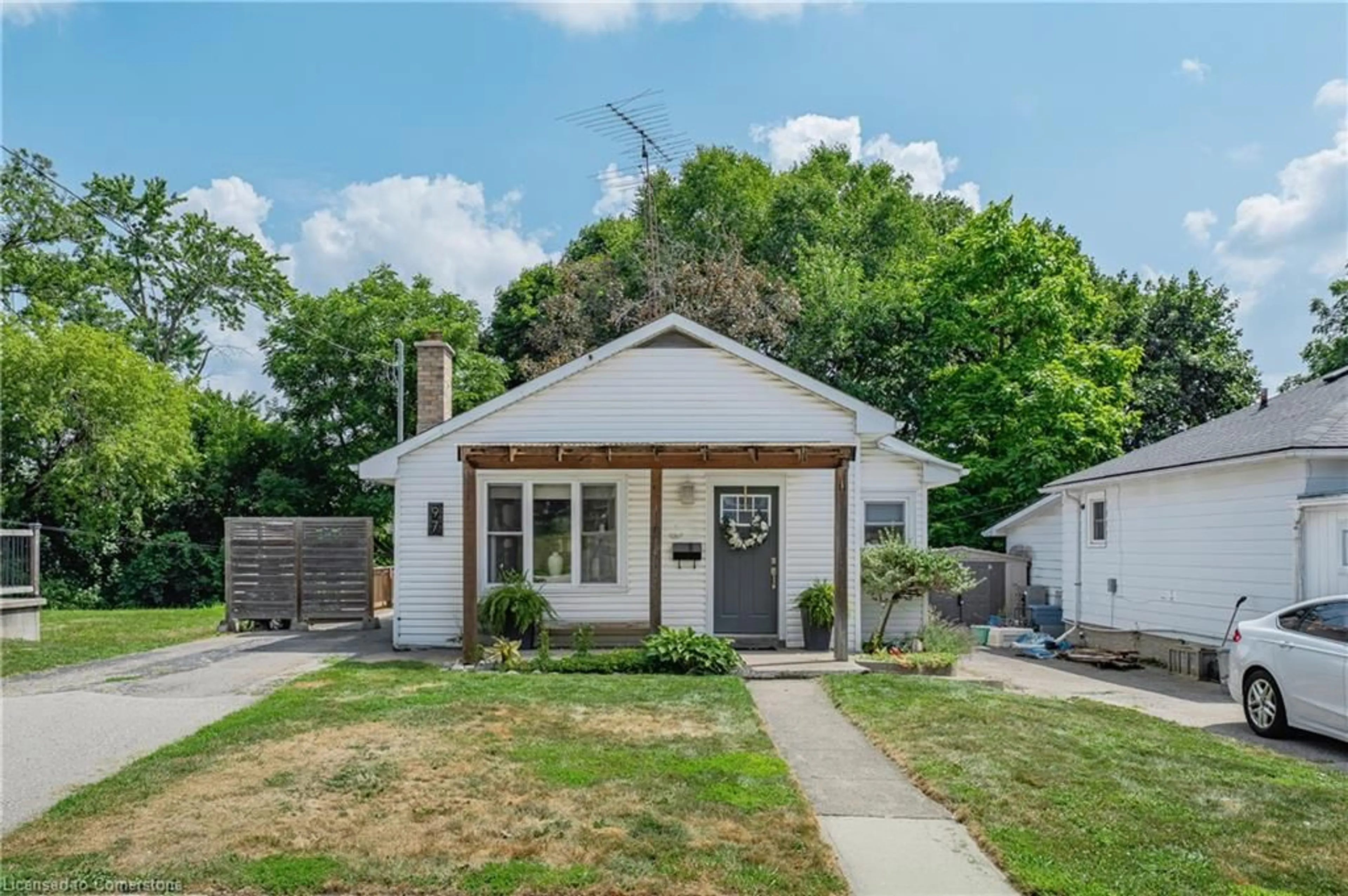 Home with vinyl exterior material, street for 97 Berkley Rd, Cambridge Ontario N1S 3G8