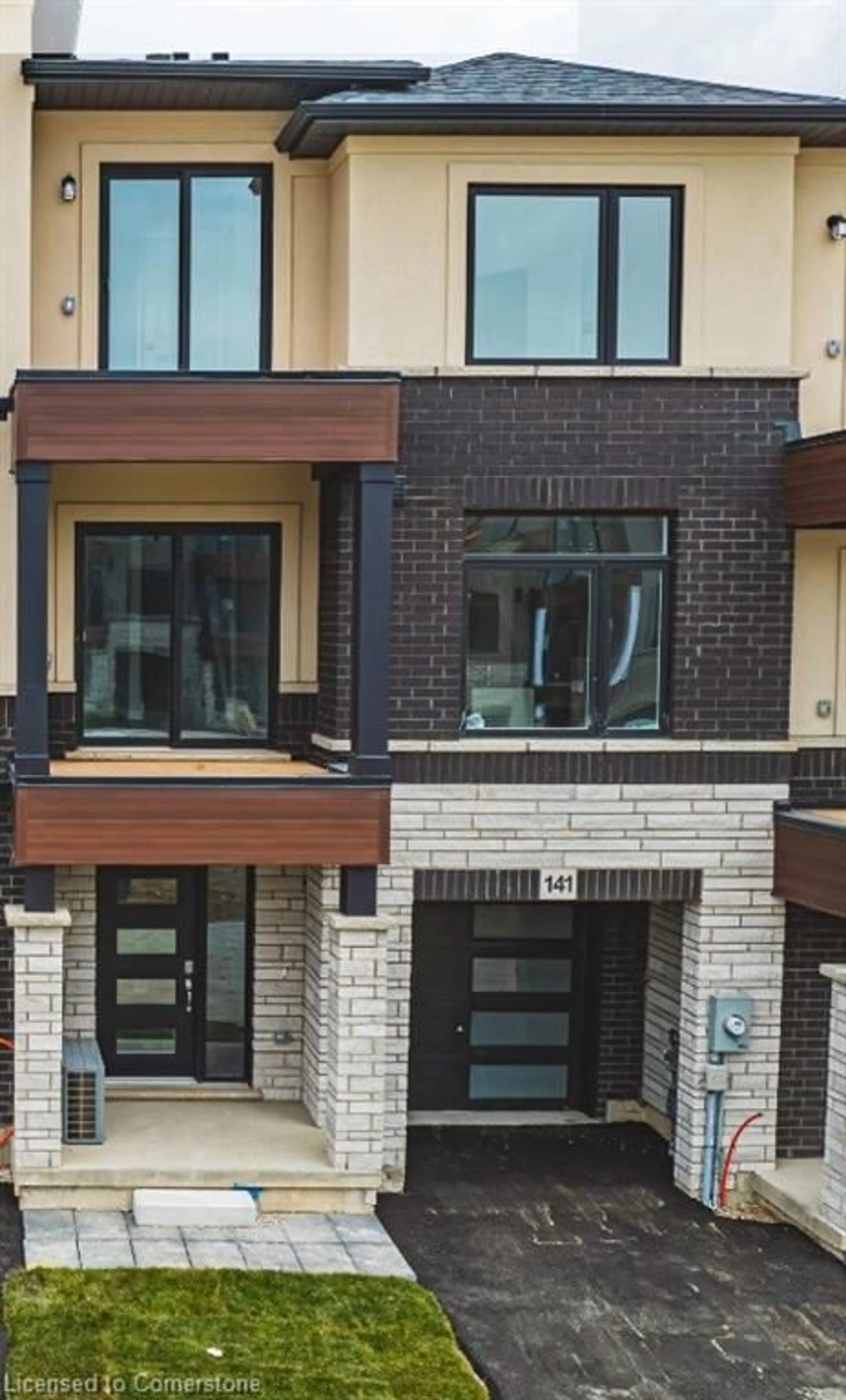 Home with brick exterior material, street for 155 Equestrian Way #141, Cambridge Ontario N3E 0E8