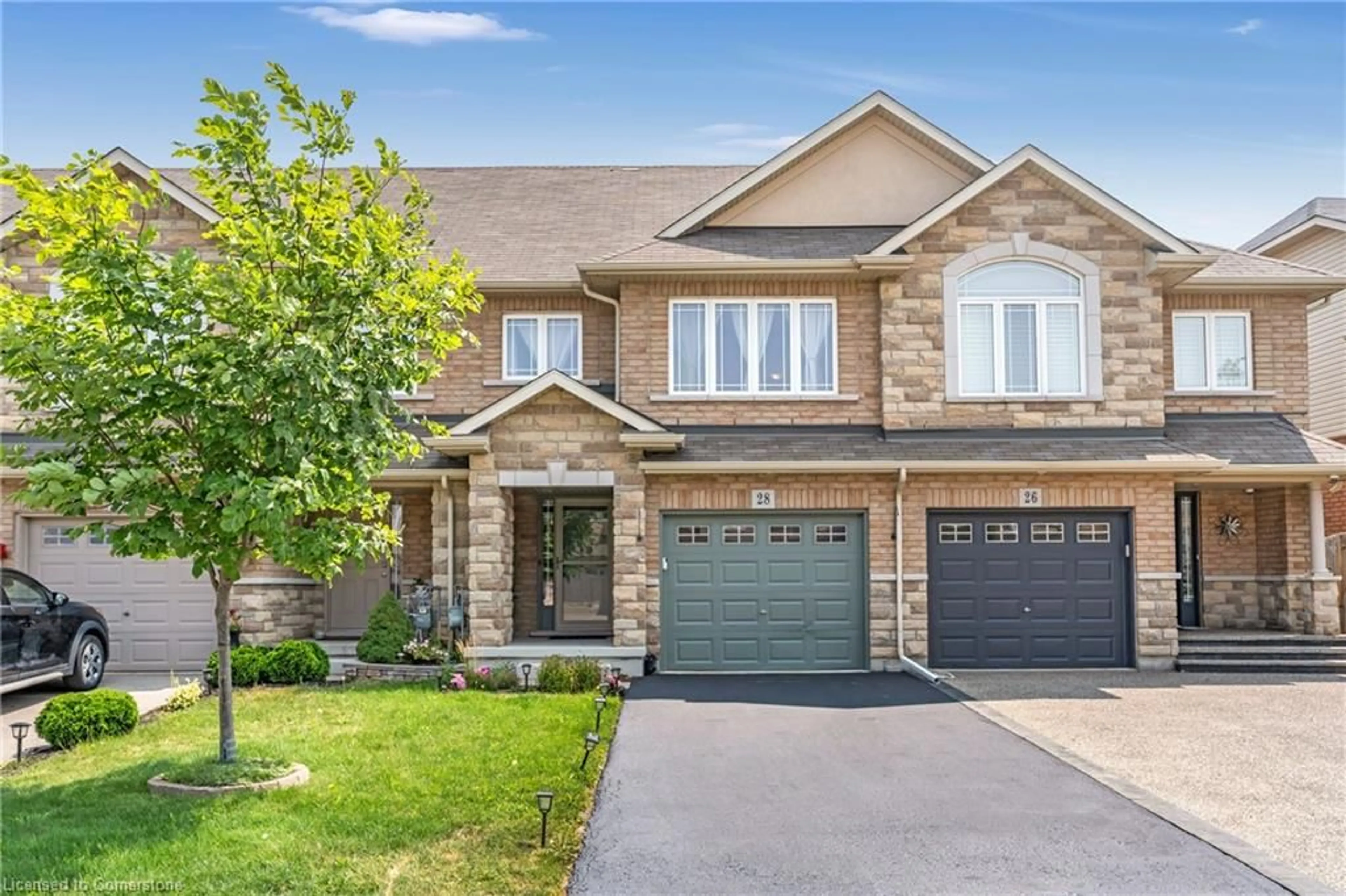 Home with brick exterior material, street for 28 Charleswood Crescent Cres, Hamilton Ontario L0R 1P0