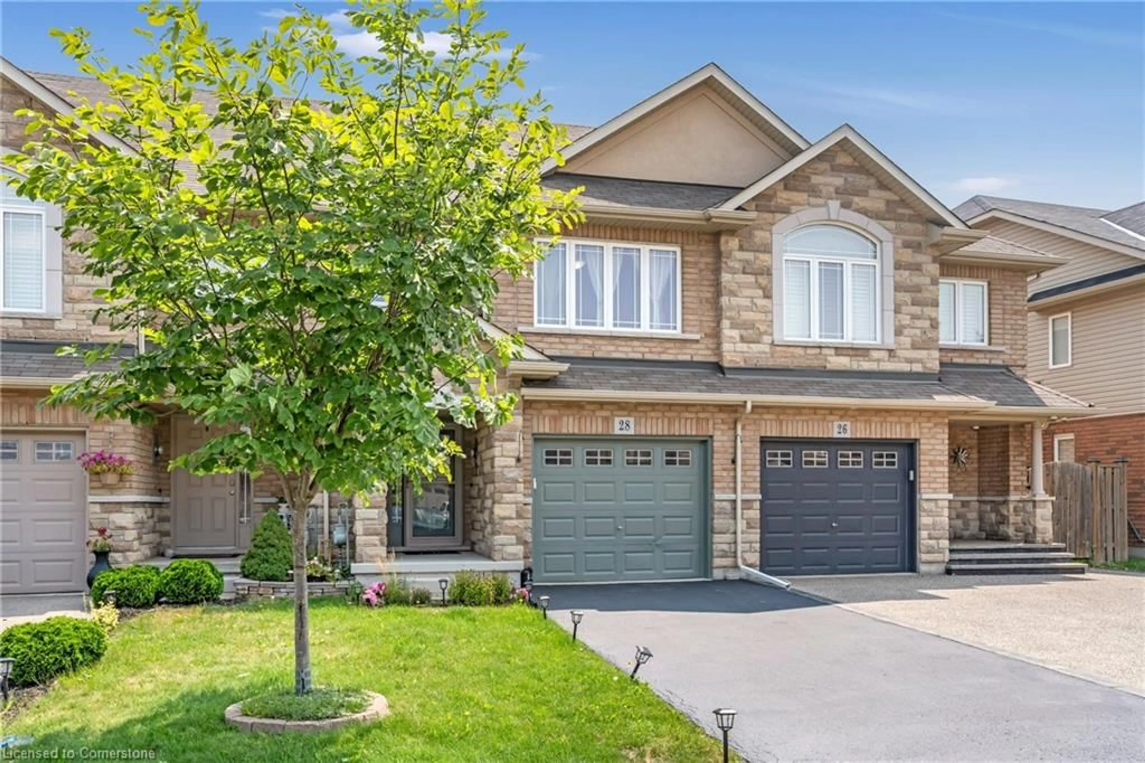 Home with brick exterior material, street for 28 Charleswood Crescent Cres, Hamilton Ontario L0R 1P0
