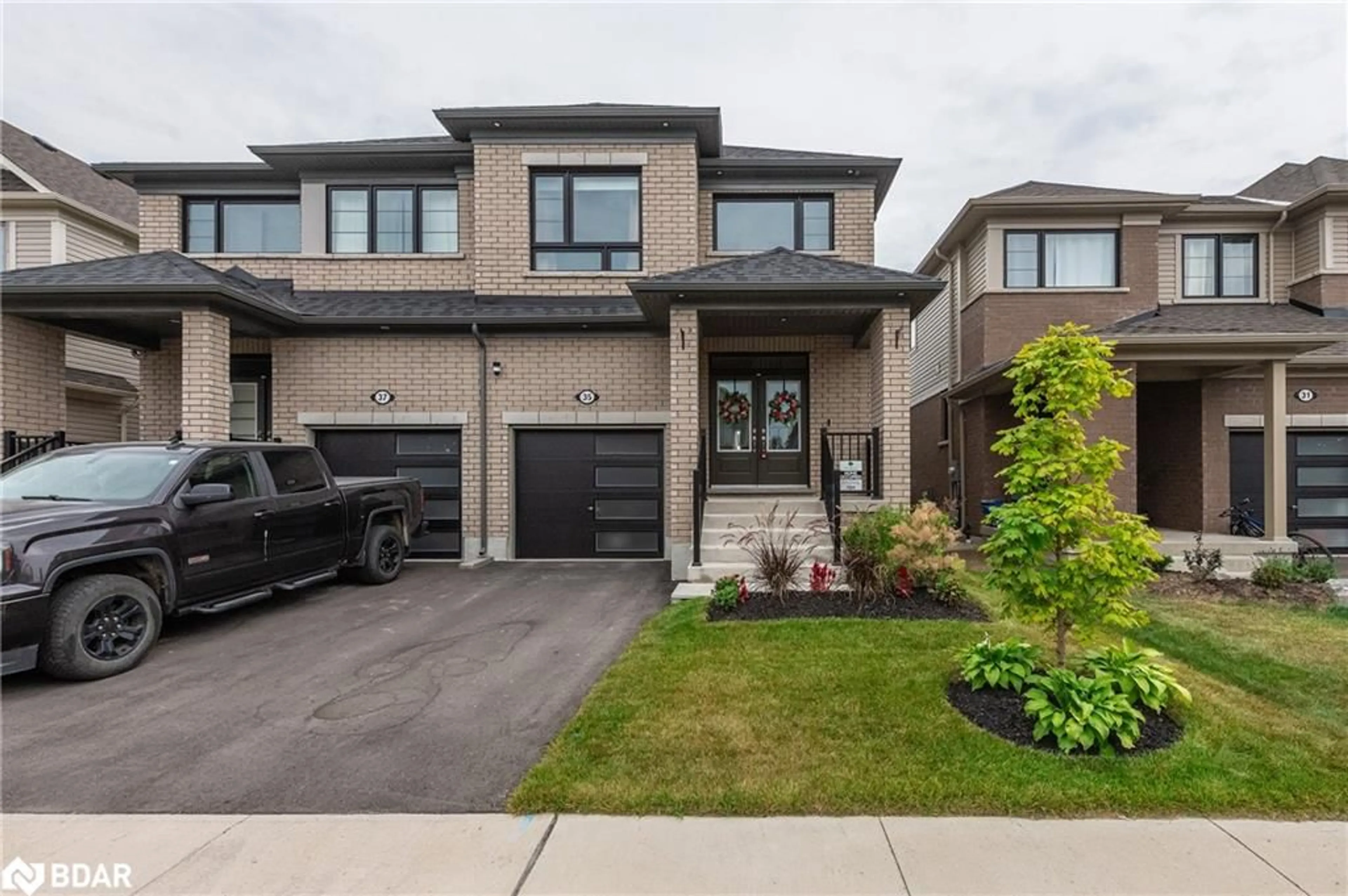 Home with brick exterior material, street for 35 Povey Rd, Fergus Ontario N1M 0J5