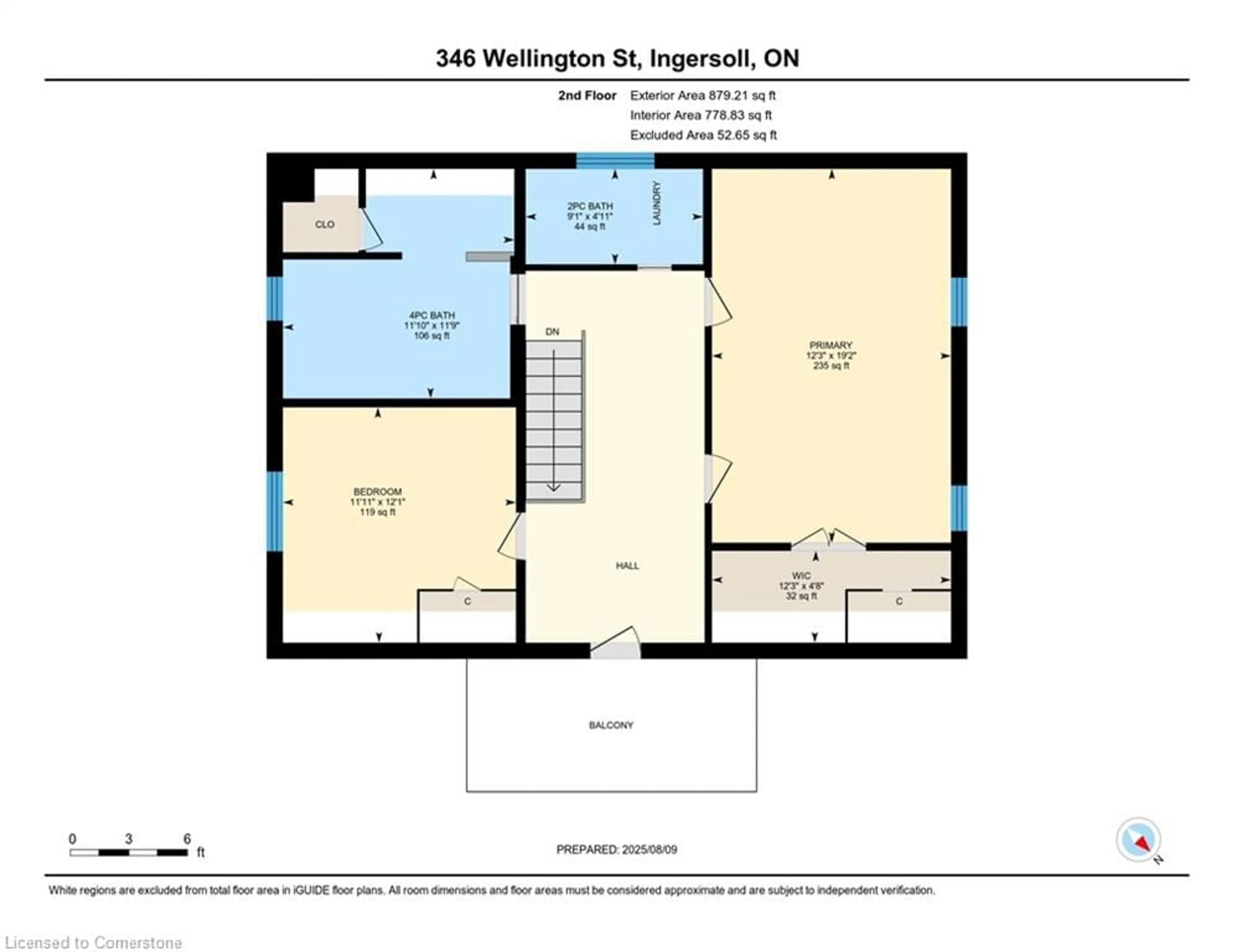Floor plan for 346 Wellington St, Ingersoll Ontario N5C 1T4