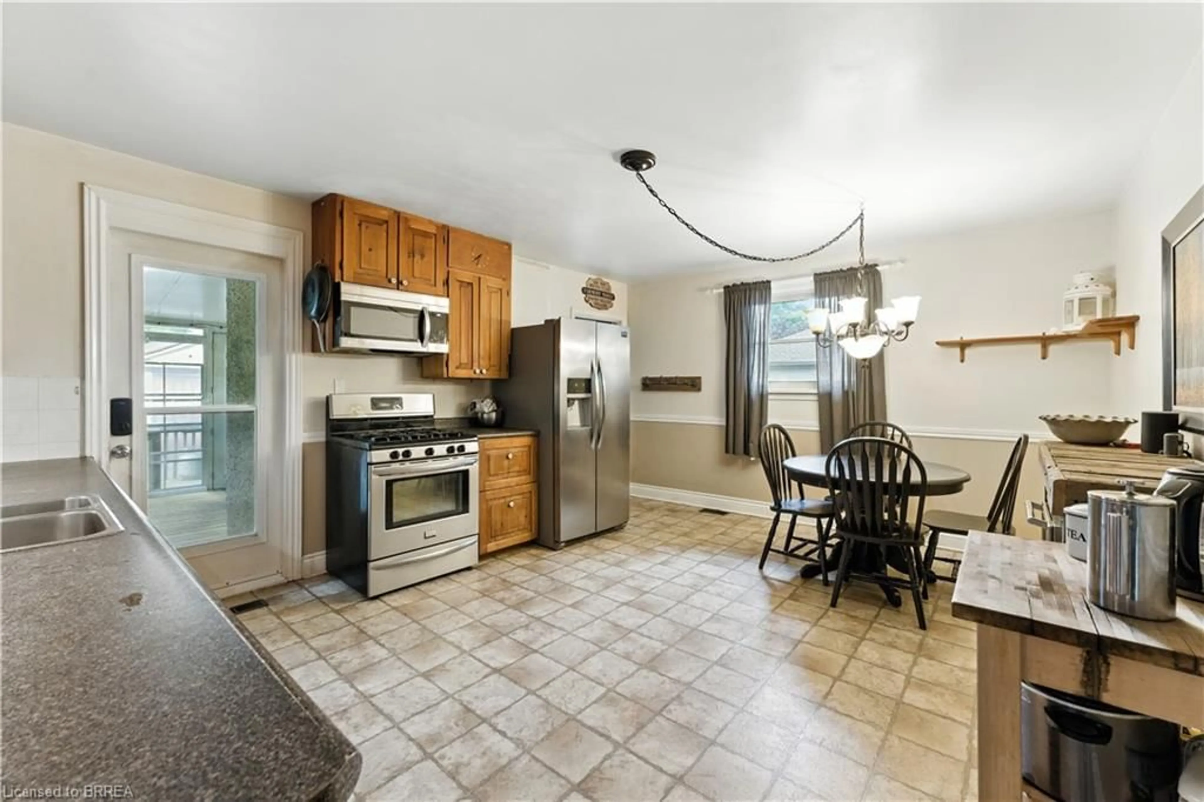 Open concept kitchen, ceramic/tile floor for 30 Main St, St. George Ontario N0E 1N0