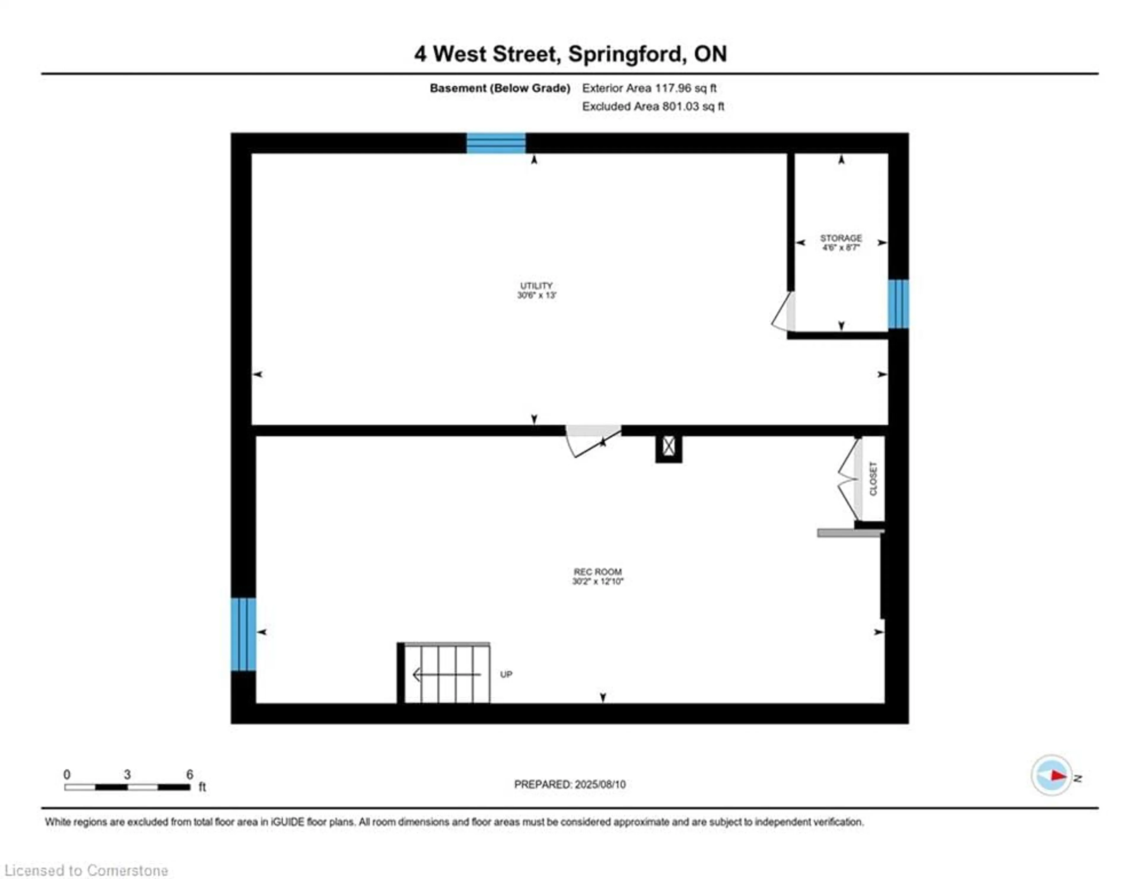 Floor plan for 4 West Street North St, Springford Ontario N0J 1X0