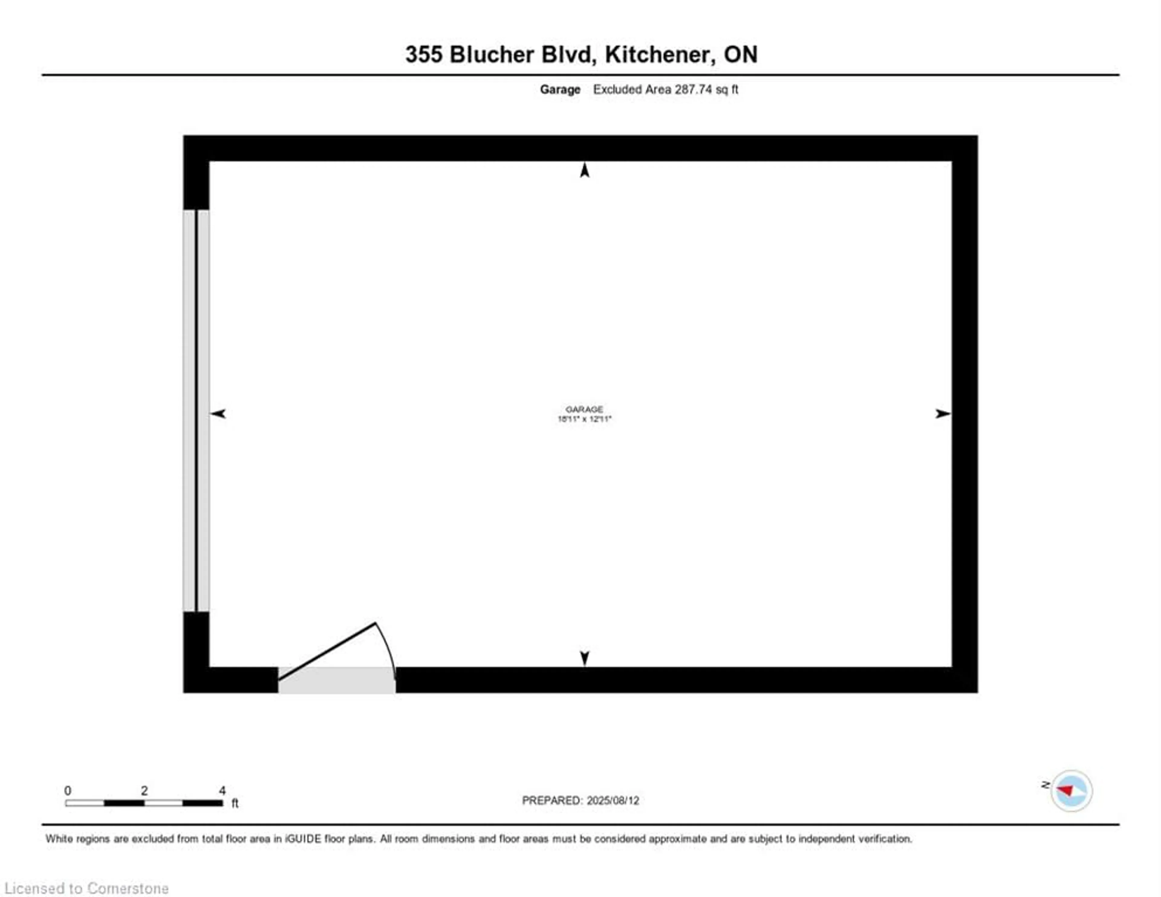 Floor plan for 355 Blucher Blvd, Kitchener Ontario N2H 5W1