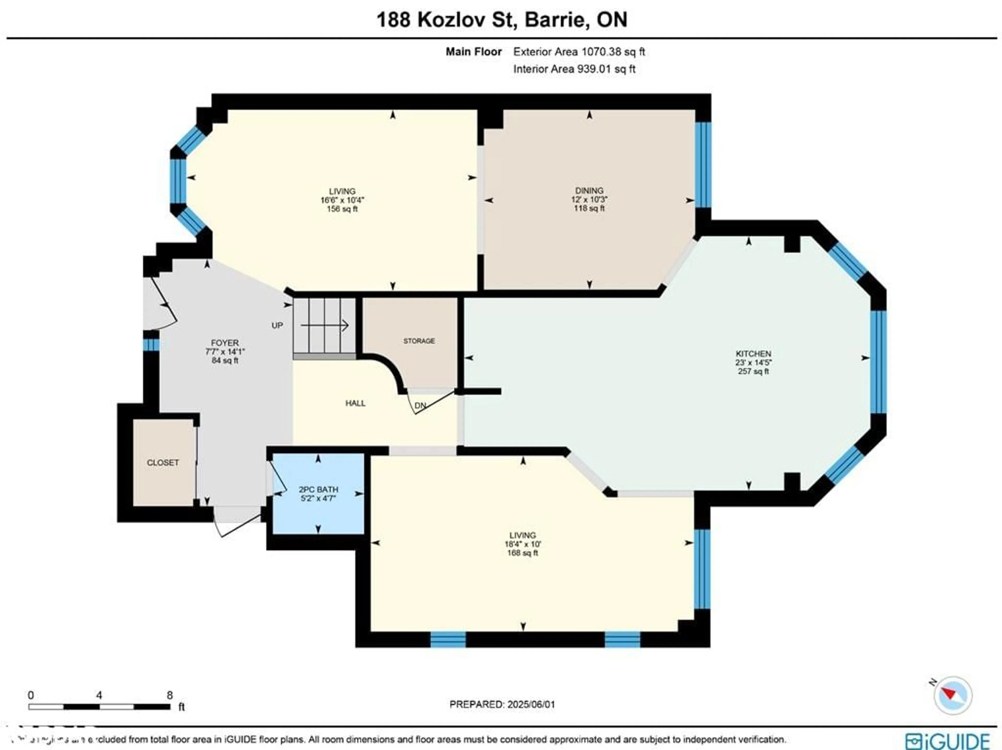 Floor plan for 188 Kozlov St, Barrie Ontario L4N 7H5
