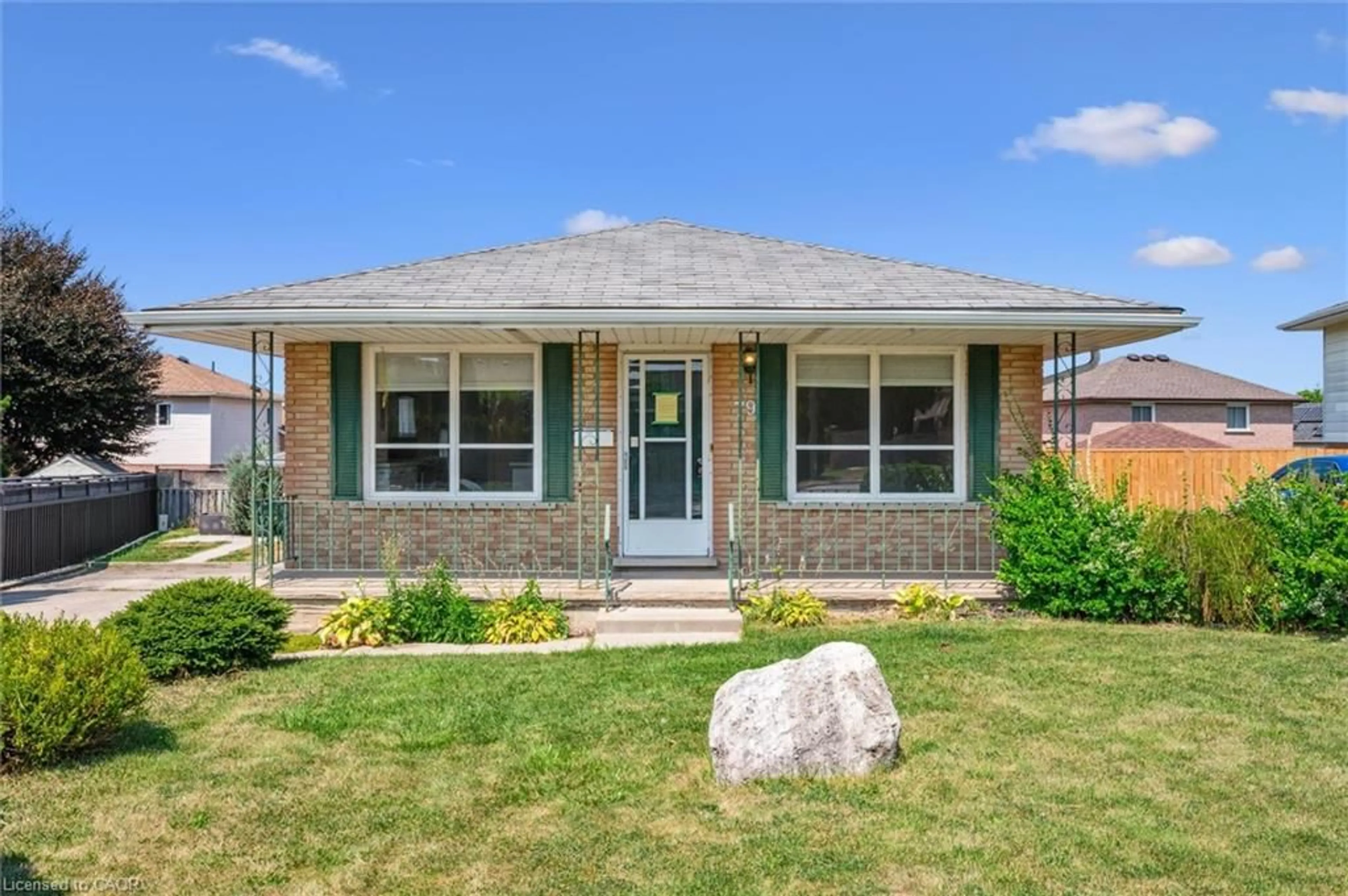 Home with vinyl exterior material, street for 79 Lorraine Dr, Cambridge Ontario N1R 6P2
