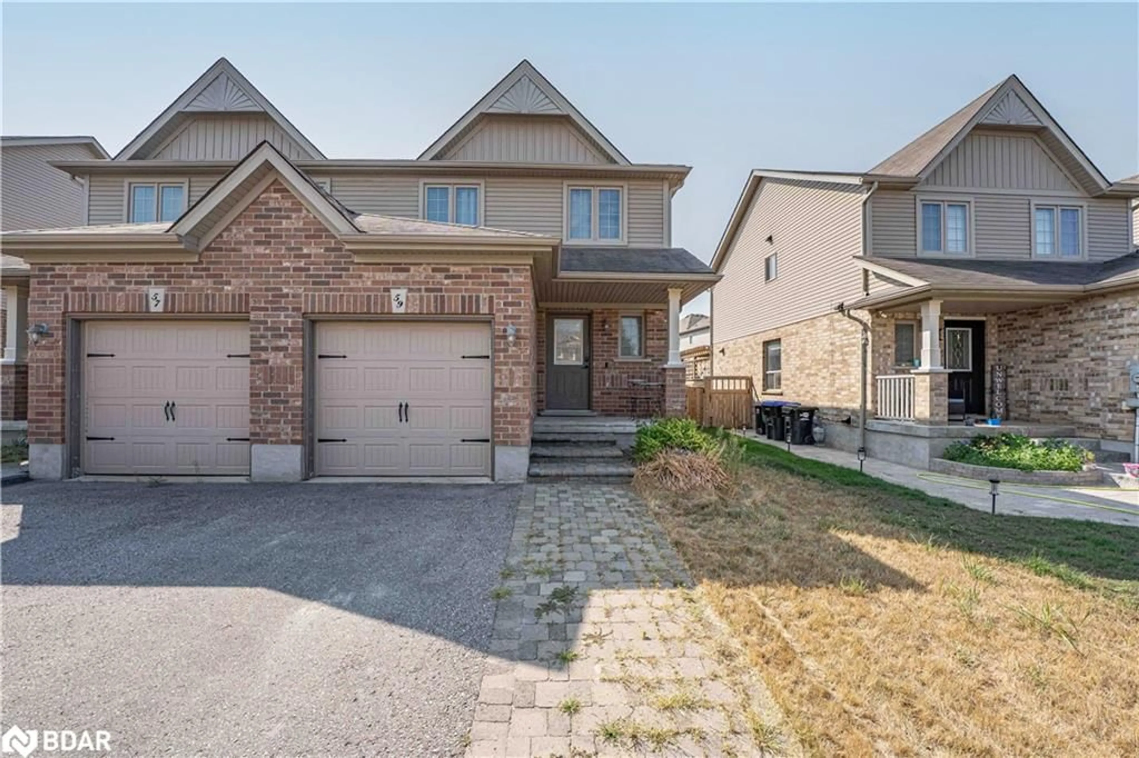 Home with brick exterior material, street for 59 Stevenson St, Angus Ontario L0M 1B6