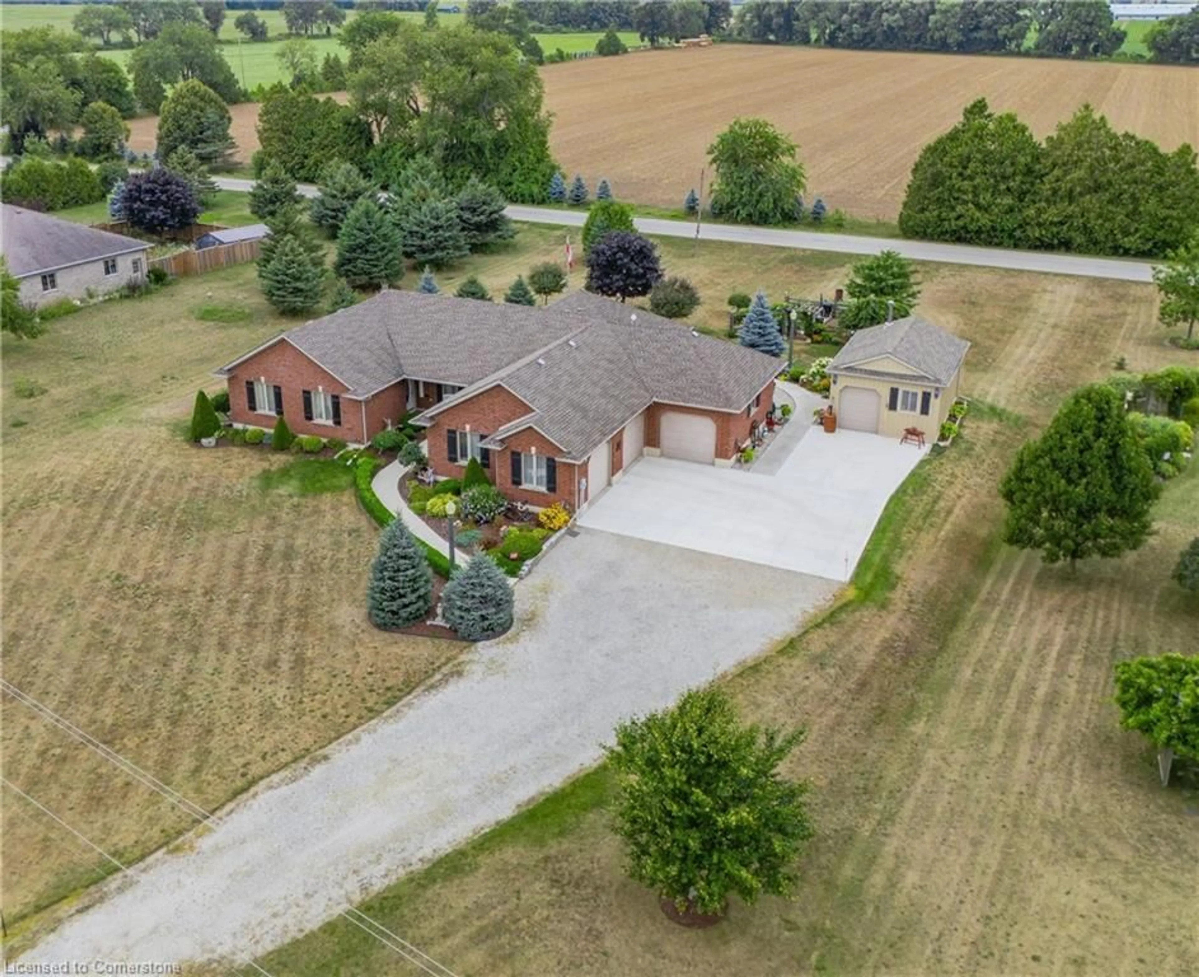A pic from outside/outdoor area/front of a property/back of a property/a pic from drone, street for 172 Highway 53, Cathcart Ontario N0E 1B0