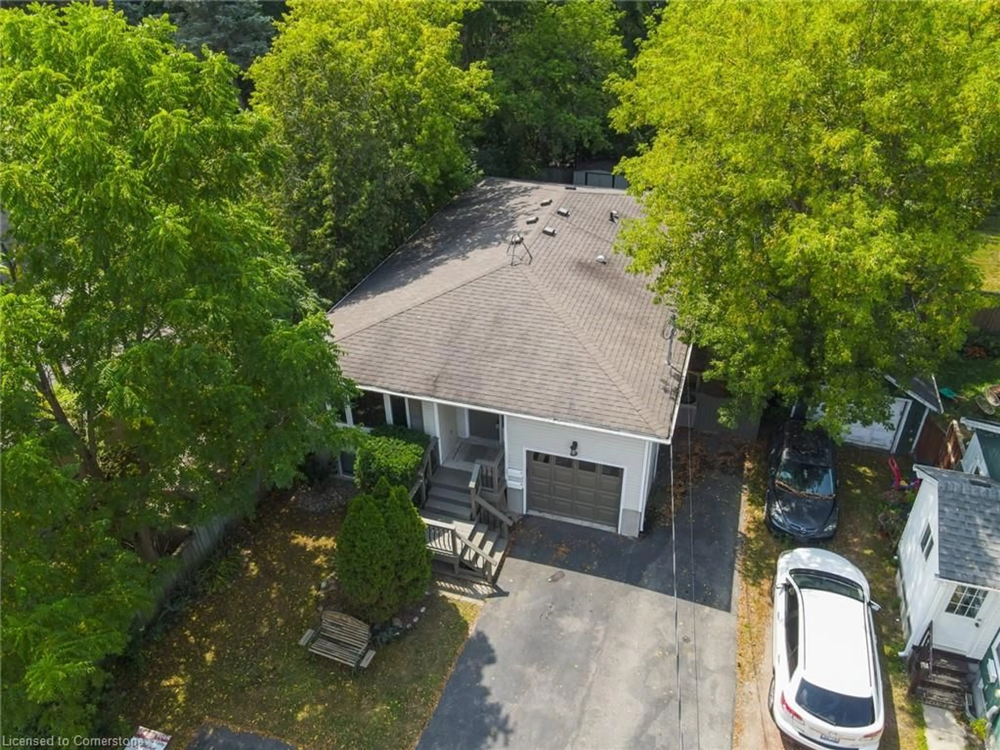 A pic from outside/outdoor area/front of a property/back of a property/a pic from drone, street for 9 Macville Ave #A & B, Kitchener Ontario N2K 1T2