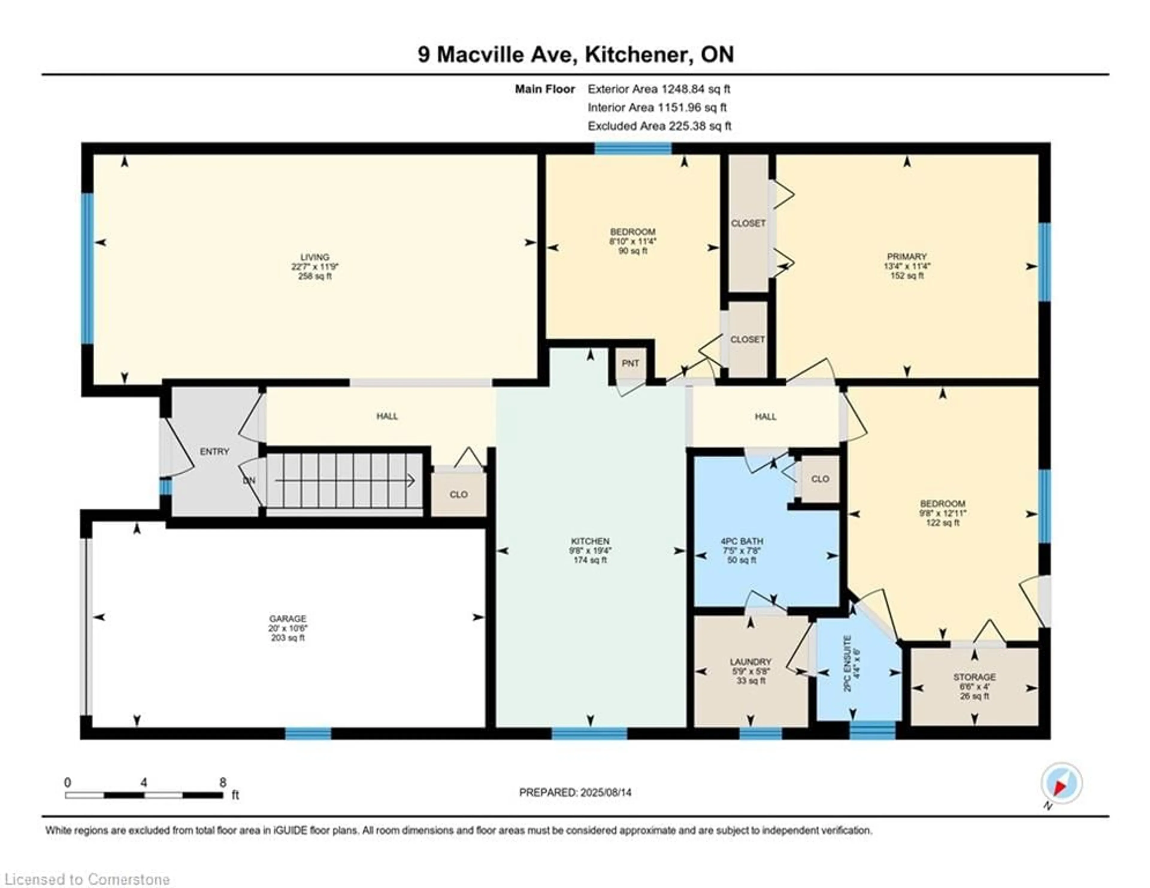 Floor plan for 9 Macville Ave #A & B, Kitchener Ontario N2K 1T2