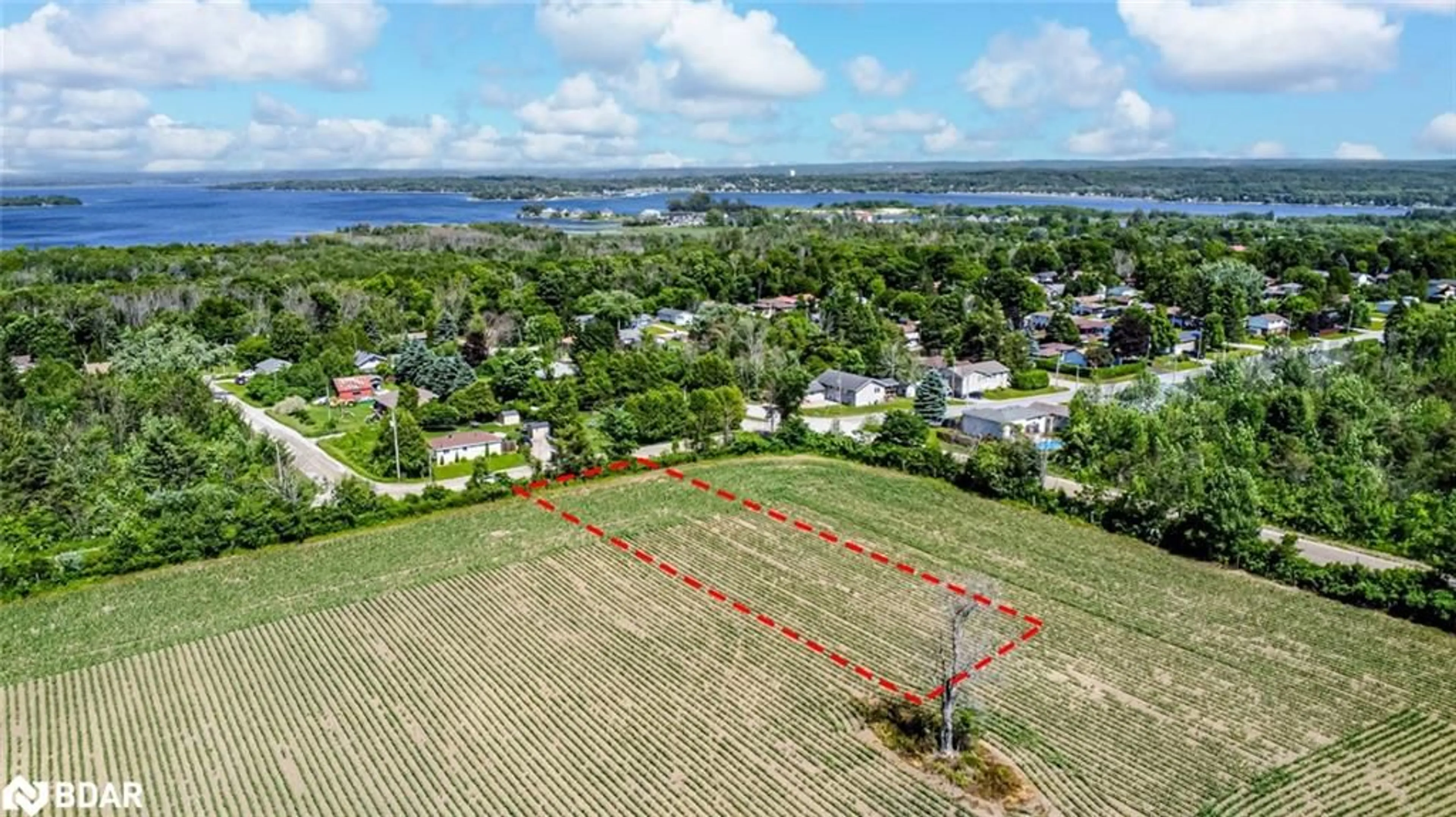 A pic from outside/outdoor area/front of a property/back of a property/a pic from drone, water/lake/river/ocean view for 426 Seventh Avenue, Tay Ontario L0K 1R0