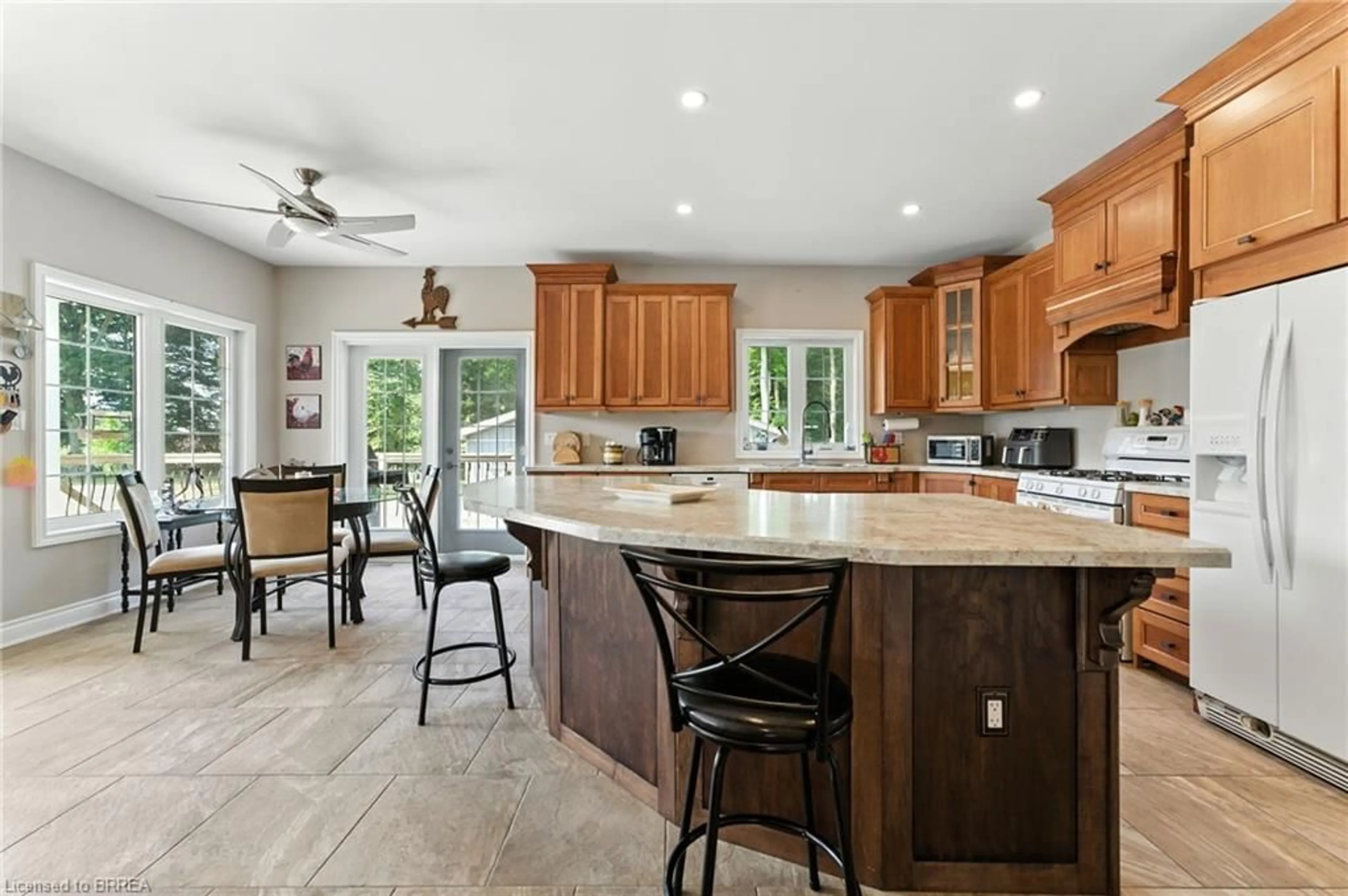 Open concept kitchen, ceramic/tile floor for 1026 Front Rd, St. Williams Ontario N0E 1P0