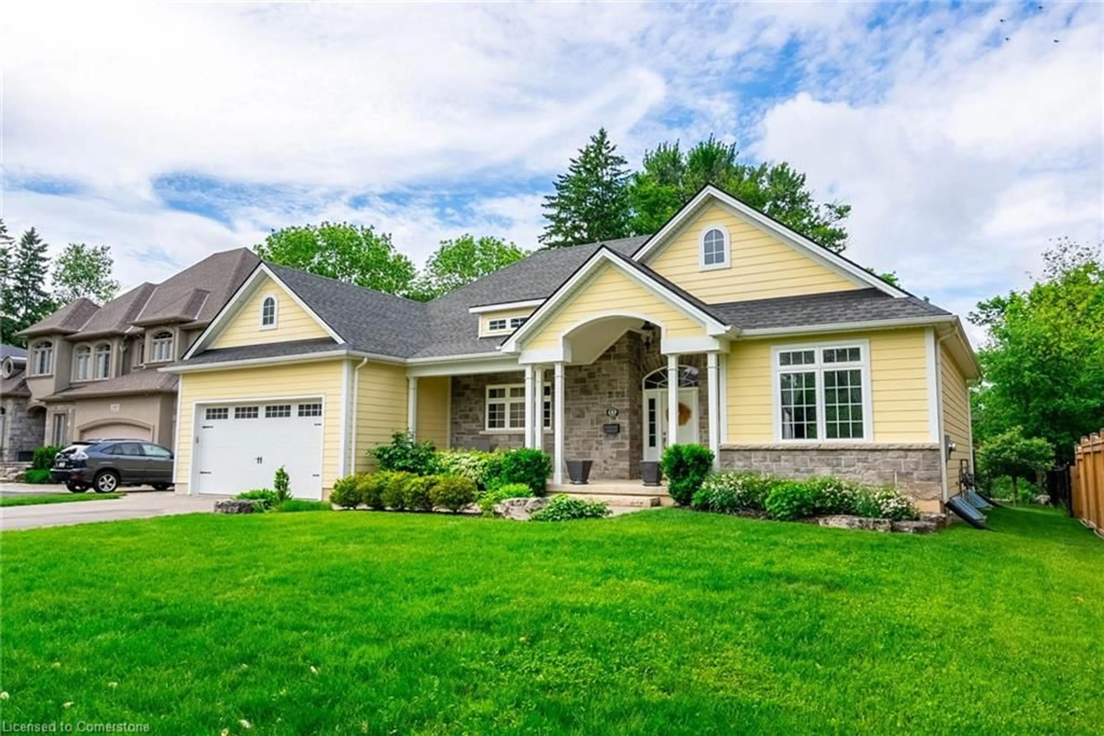 Home with vinyl exterior material, street for 157 Terrence Park Dr, Ancaster Ontario L9G 1C6