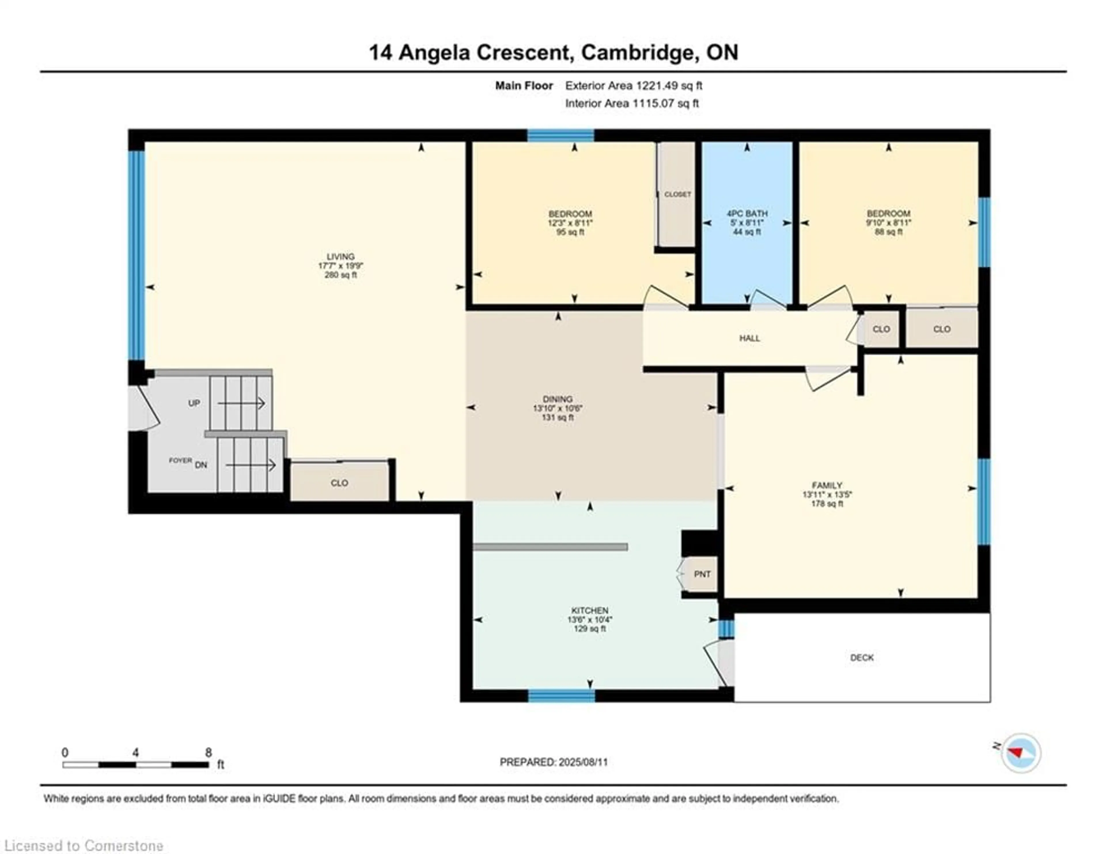 Floor plan for 14 Angela Cres, Cambridge Ontario N1S 4B6