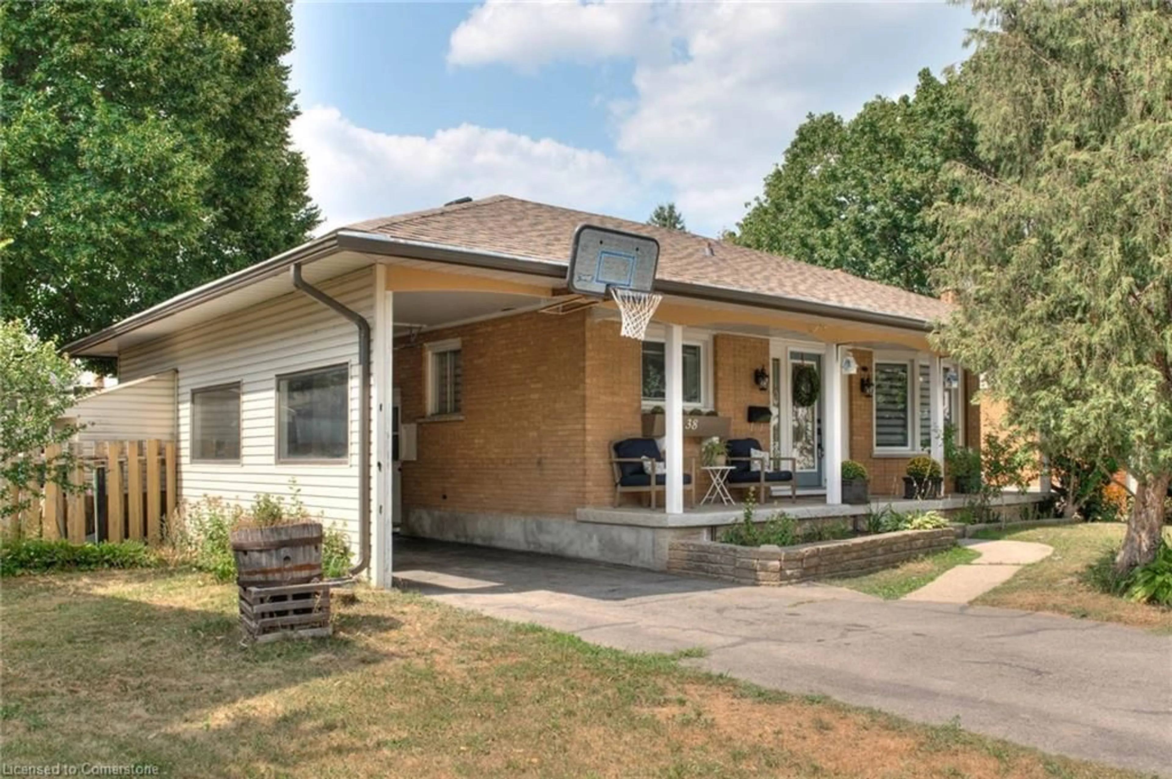 Home with brick exterior material, street for 38 Fairlawn Rd, Kitchener Ontario N2C 1X9