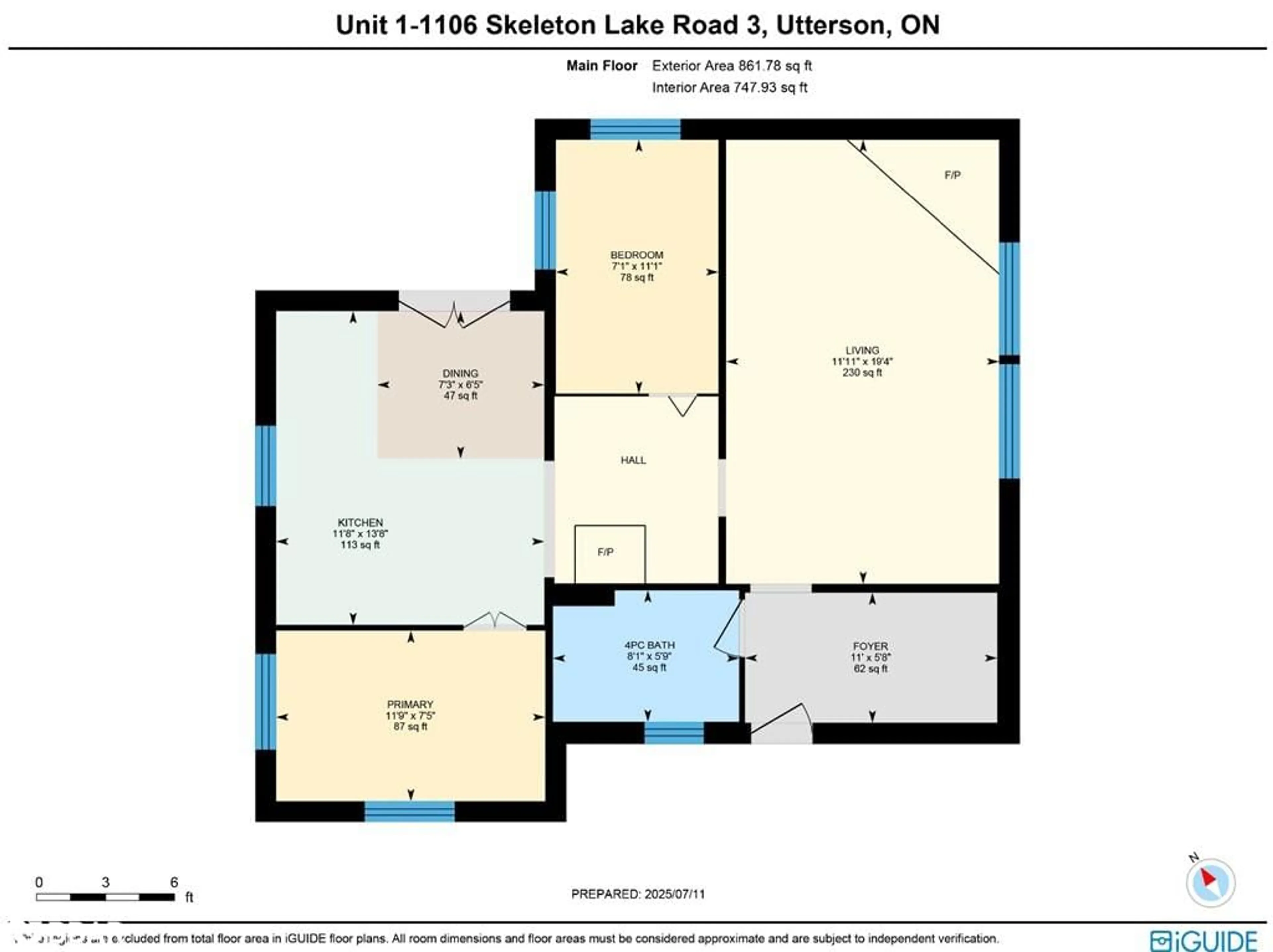 Floor plan for 1106 Skeleton Lake 3 Rd #1, Muskoka Lakes Ontario P0B 1M0