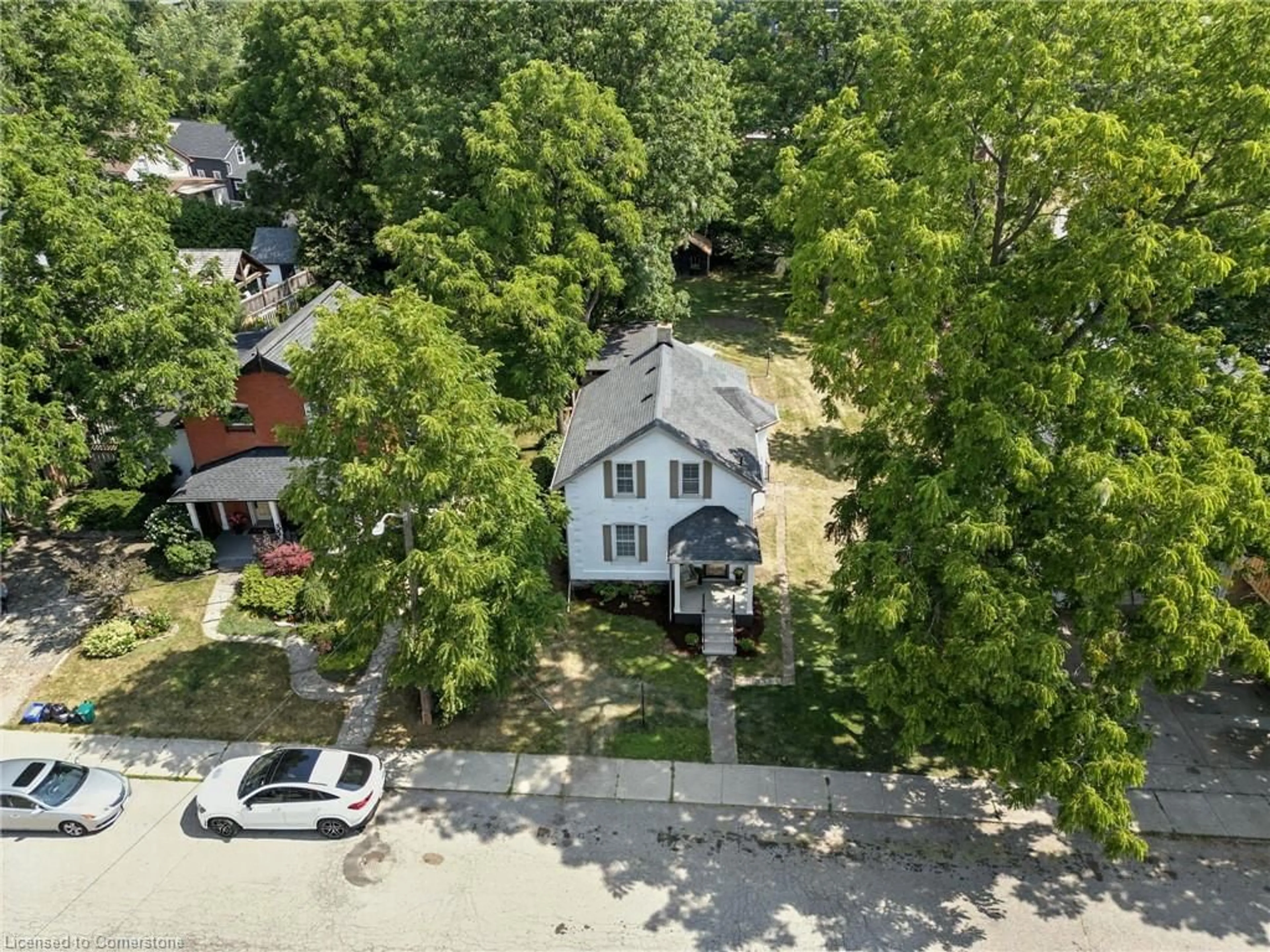 A pic from outside/outdoor area/front of a property/back of a property/a pic from drone, street for 23 Mac Donald St, Ayr Ontario N0B 1E0