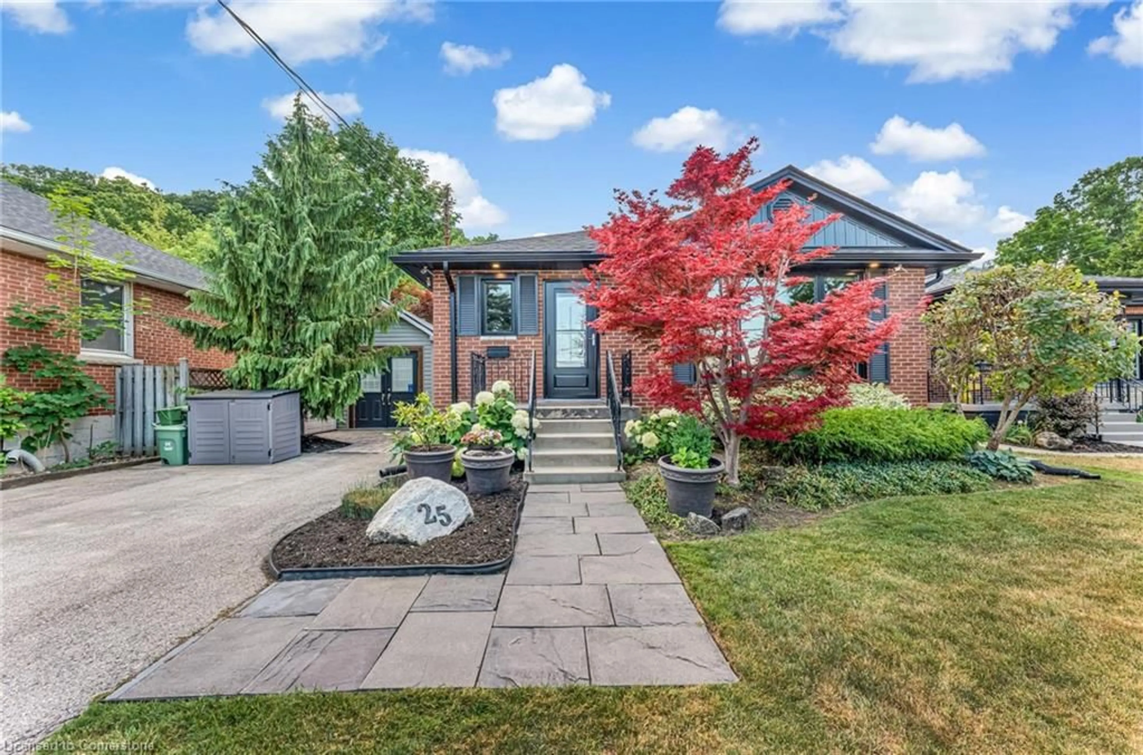 Home with brick exterior material, street for 25 Alba St, Stoney Creek Ontario L8G 1N9