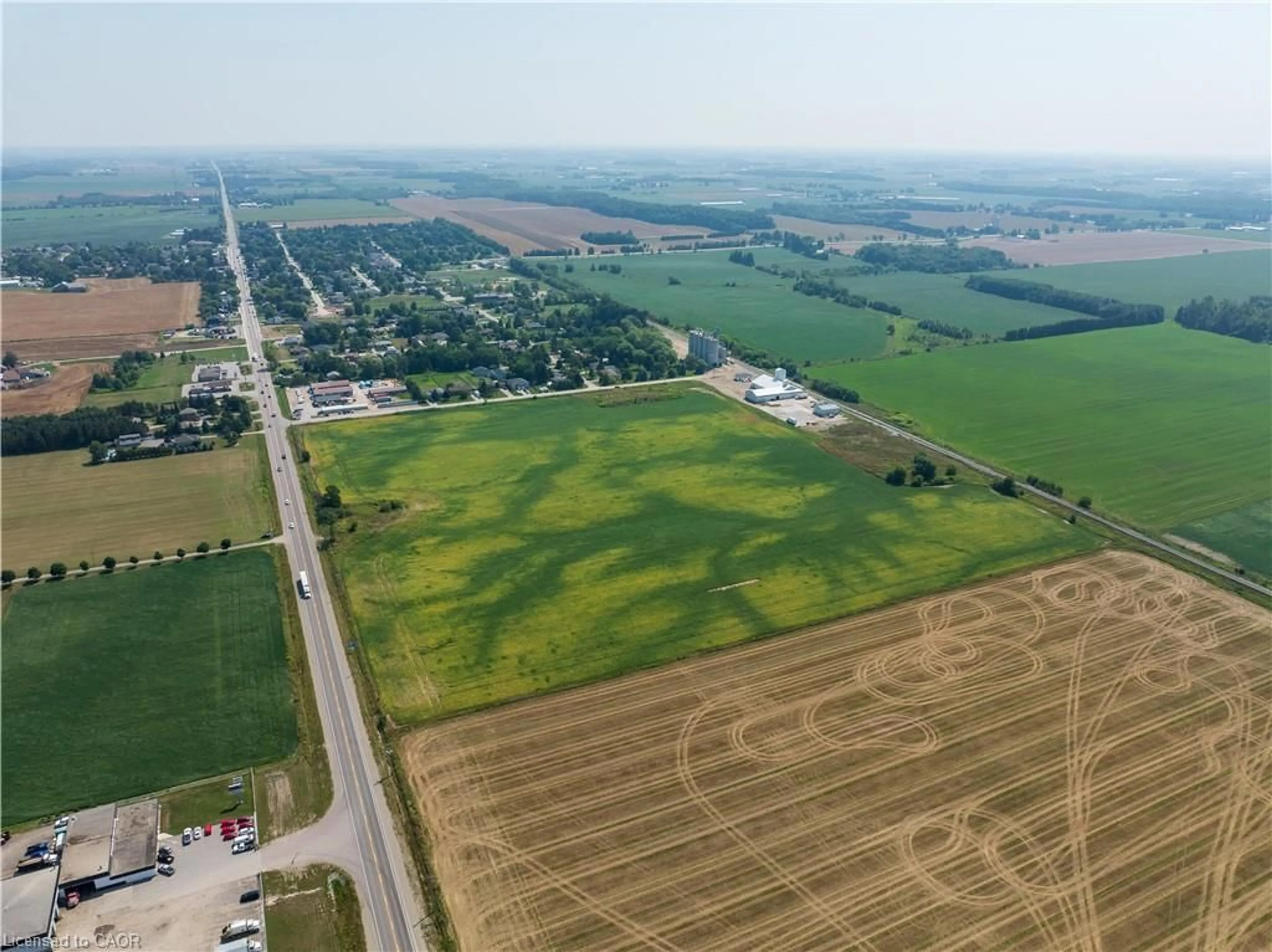 A pic from outside/outdoor area/front of a property/back of a property/a pic from drone, street for 2301 Line 34 St, Shakespeare Ontario N0B 2P0