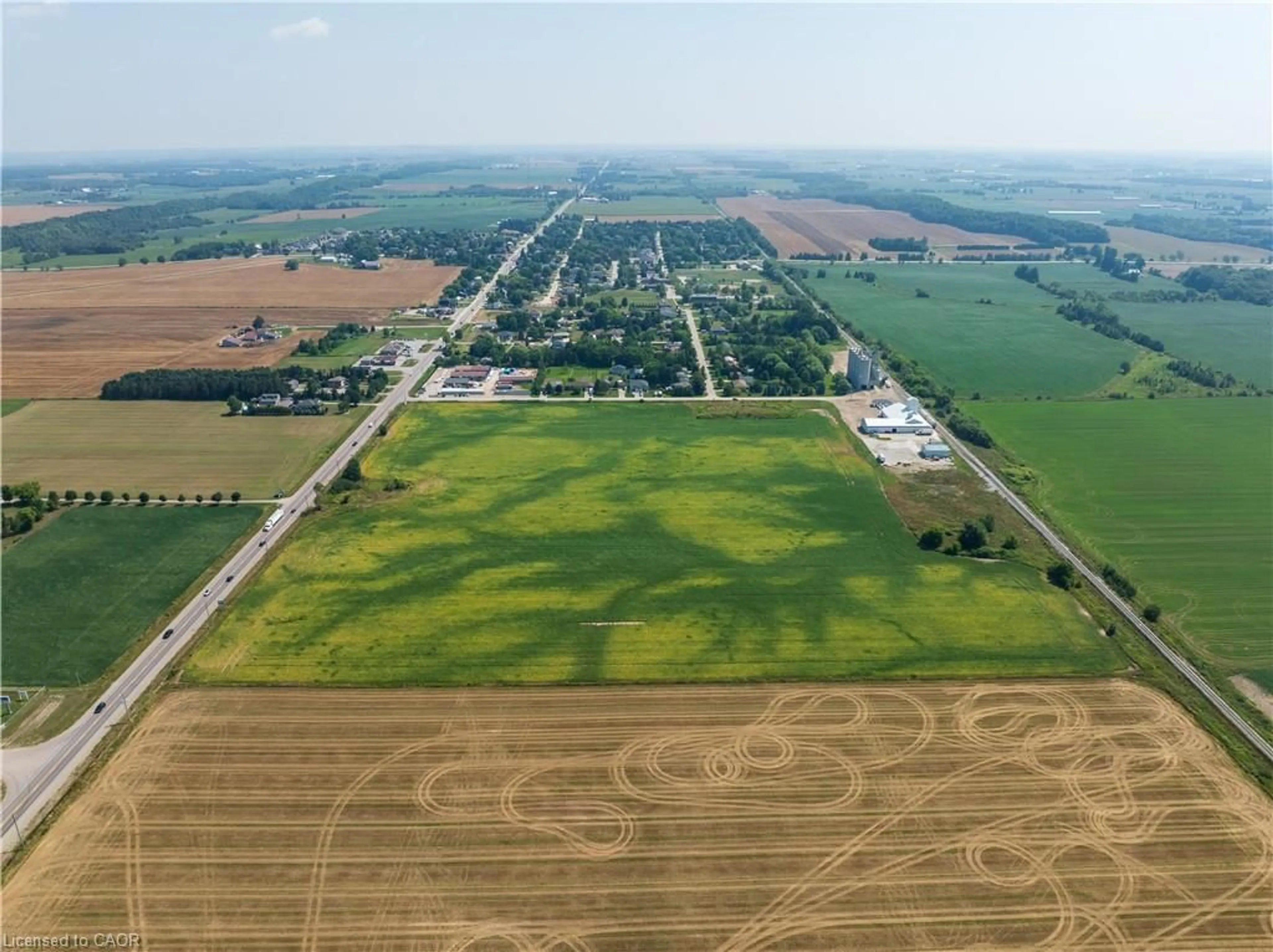 A pic from outside/outdoor area/front of a property/back of a property/a pic from drone, street for 2301 Line 34 St, Shakespeare Ontario N0B 2P0