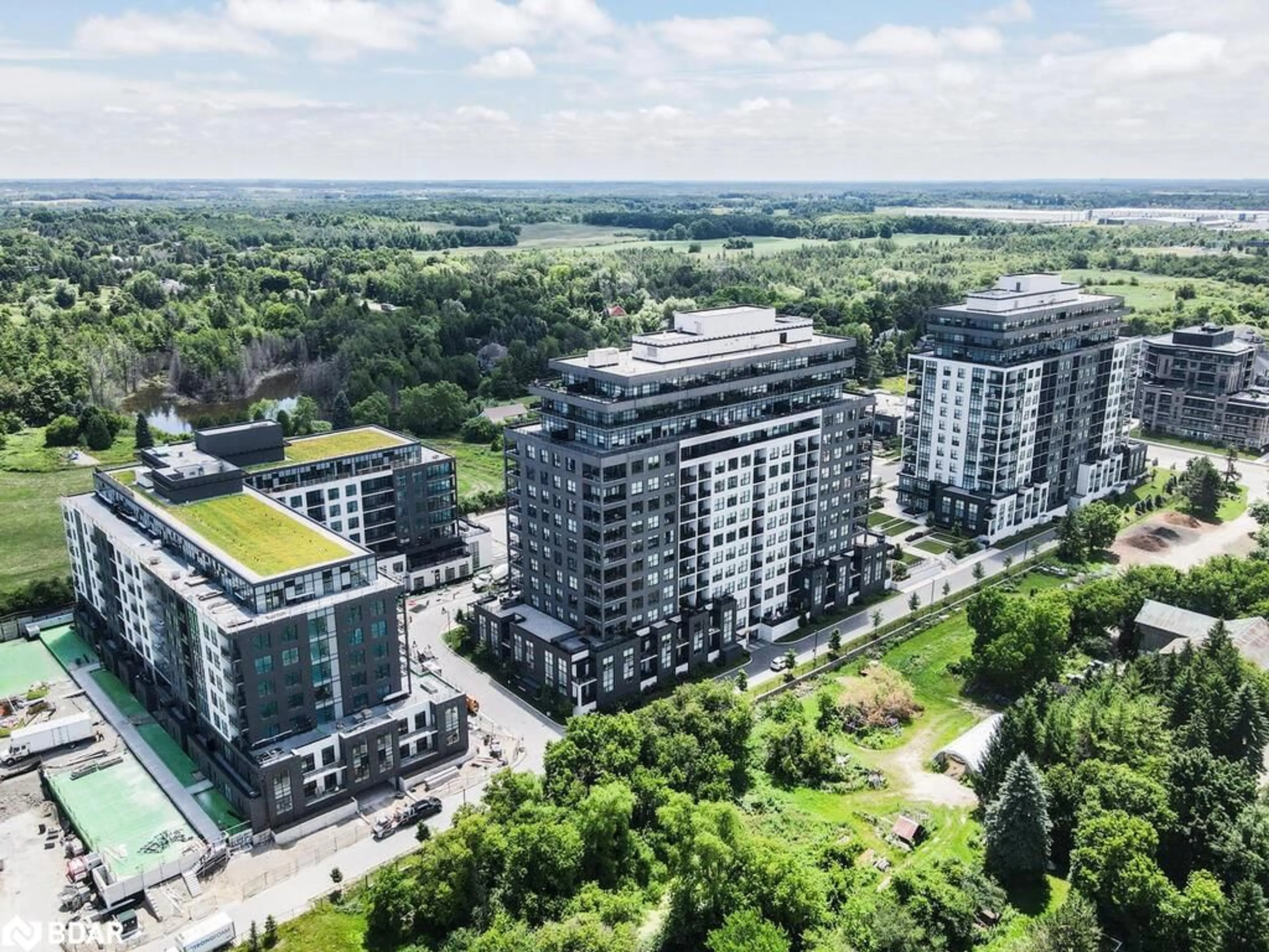 A pic from outside/outdoor area/front of a property/back of a property/a pic from drone, city buildings view from balcony for 1880 Gordon St #911, Guelph Ontario N1P 1C5